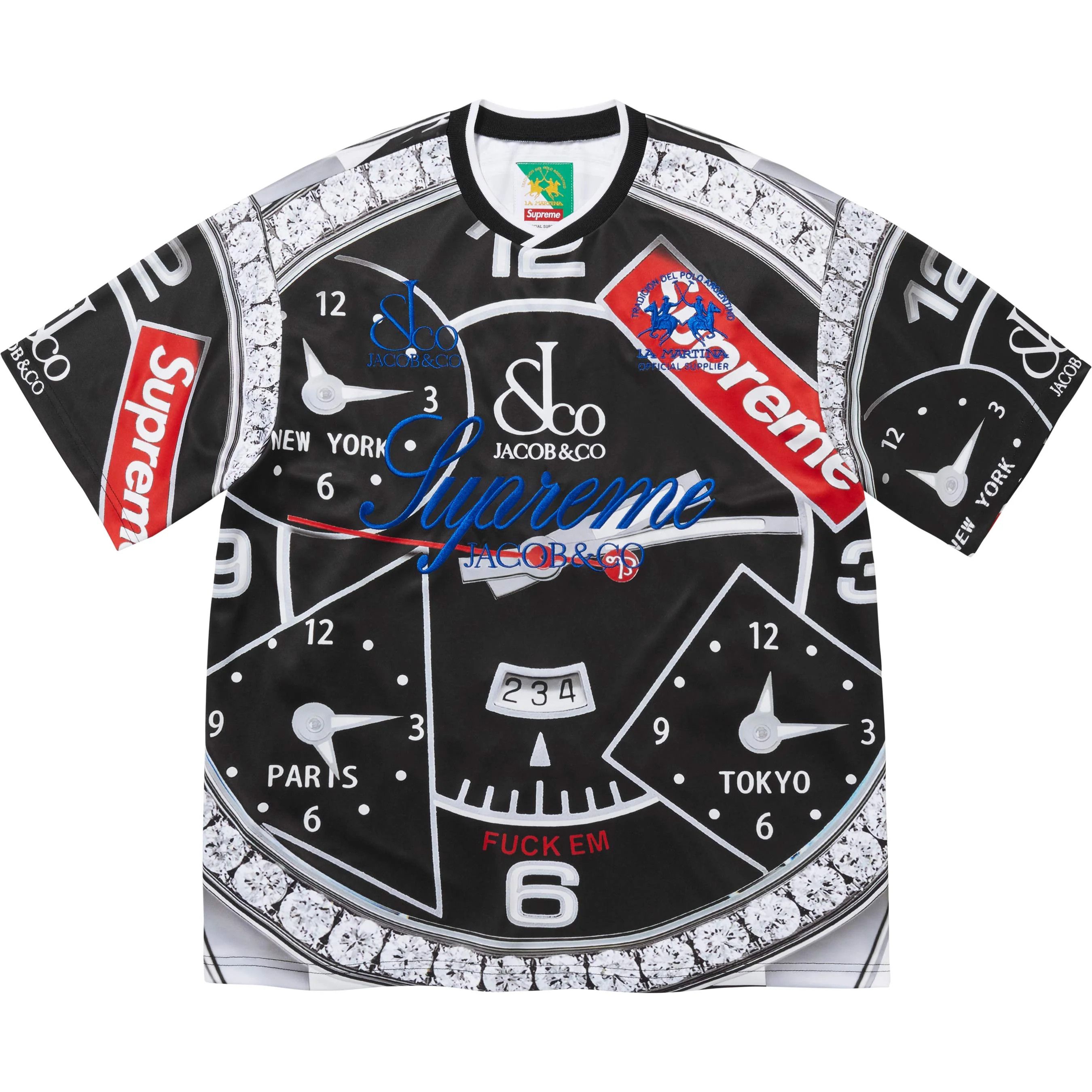 Martine Rose × Supreme Supreme Martine Rose Football Jersey Black