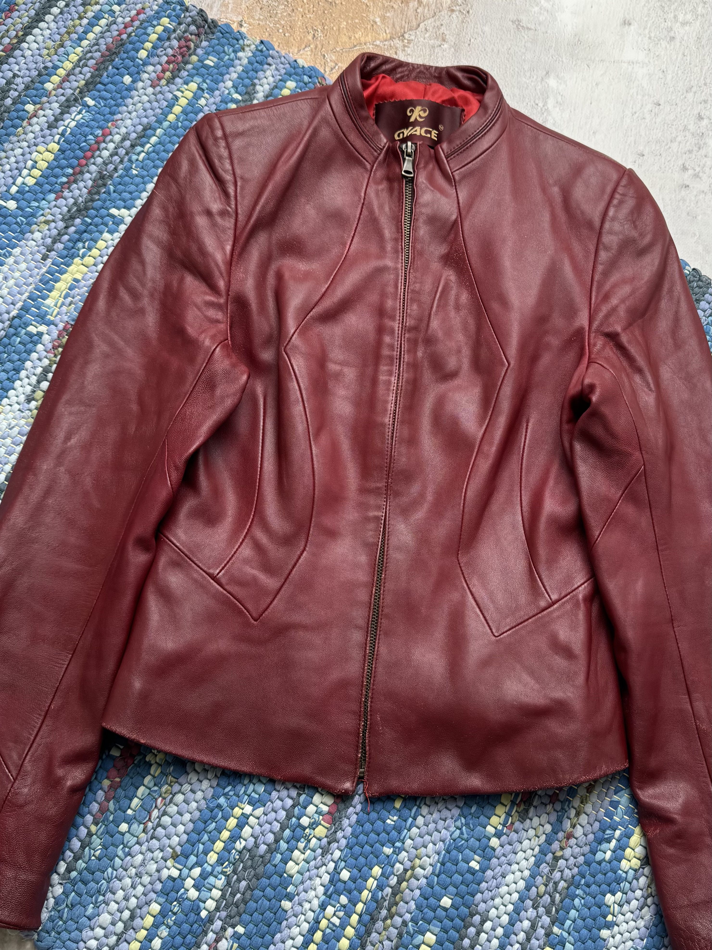 Vintage Vintage Genuine Leather Moto Jacket Zip Front Fitted Coat Size M / US 6-8 / IT 42-44 - 2 Thumbnail