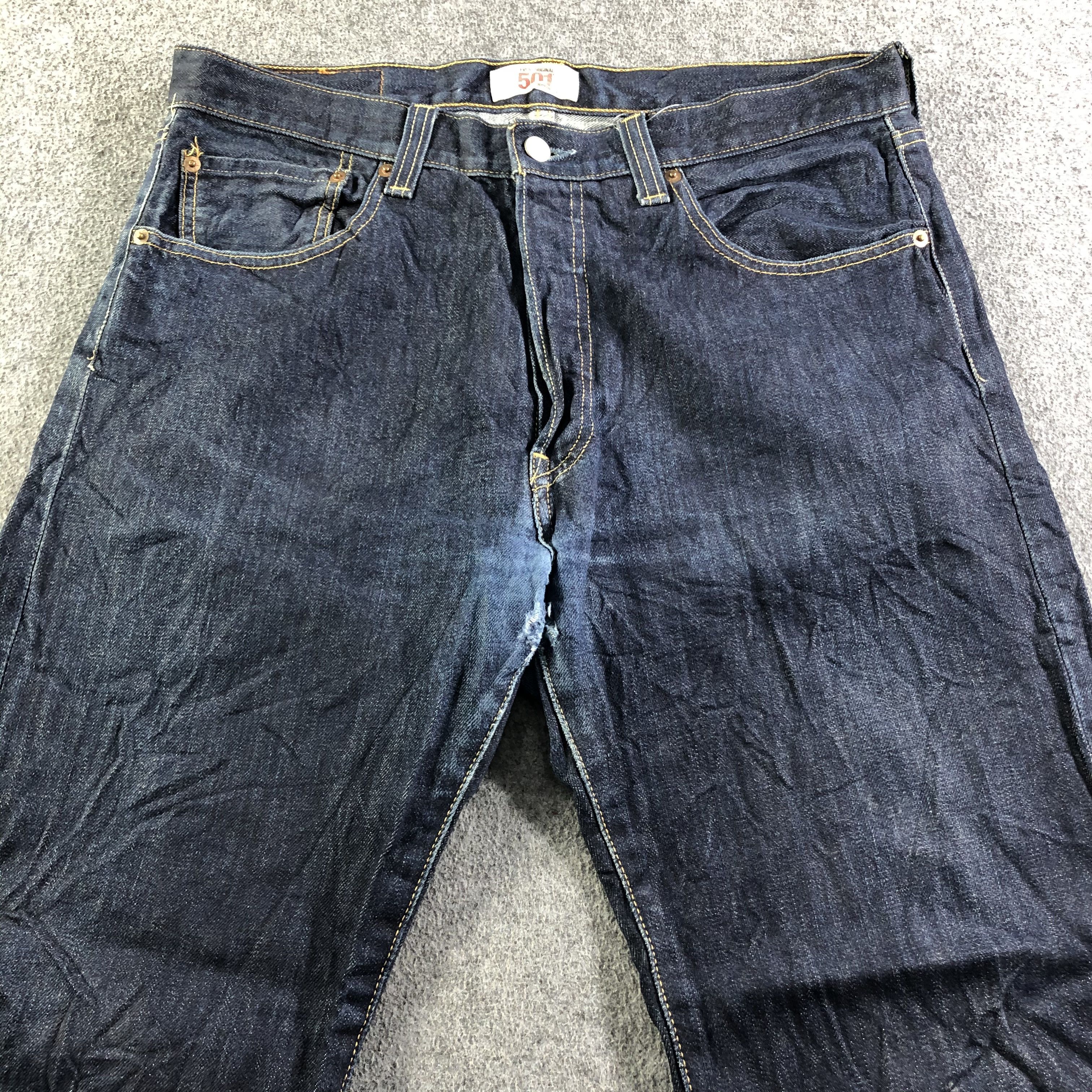 Levi's Vintage Blue Wash Levis 501 Jeans-J3986 Size US 36 / EU 52 - 3 Thumbnail