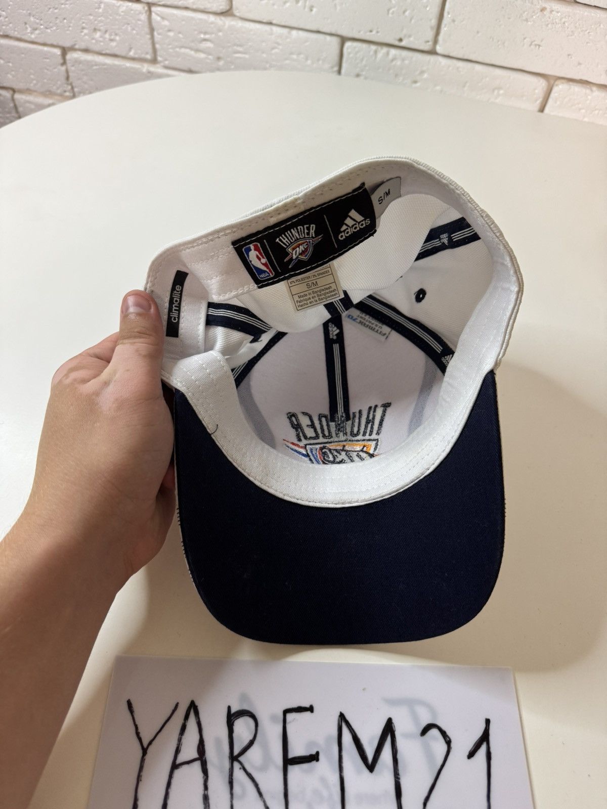 Adidas ОКС Oklahoma City Thunder adidas cap hat Size ONE SIZE - 5 Thumbnail