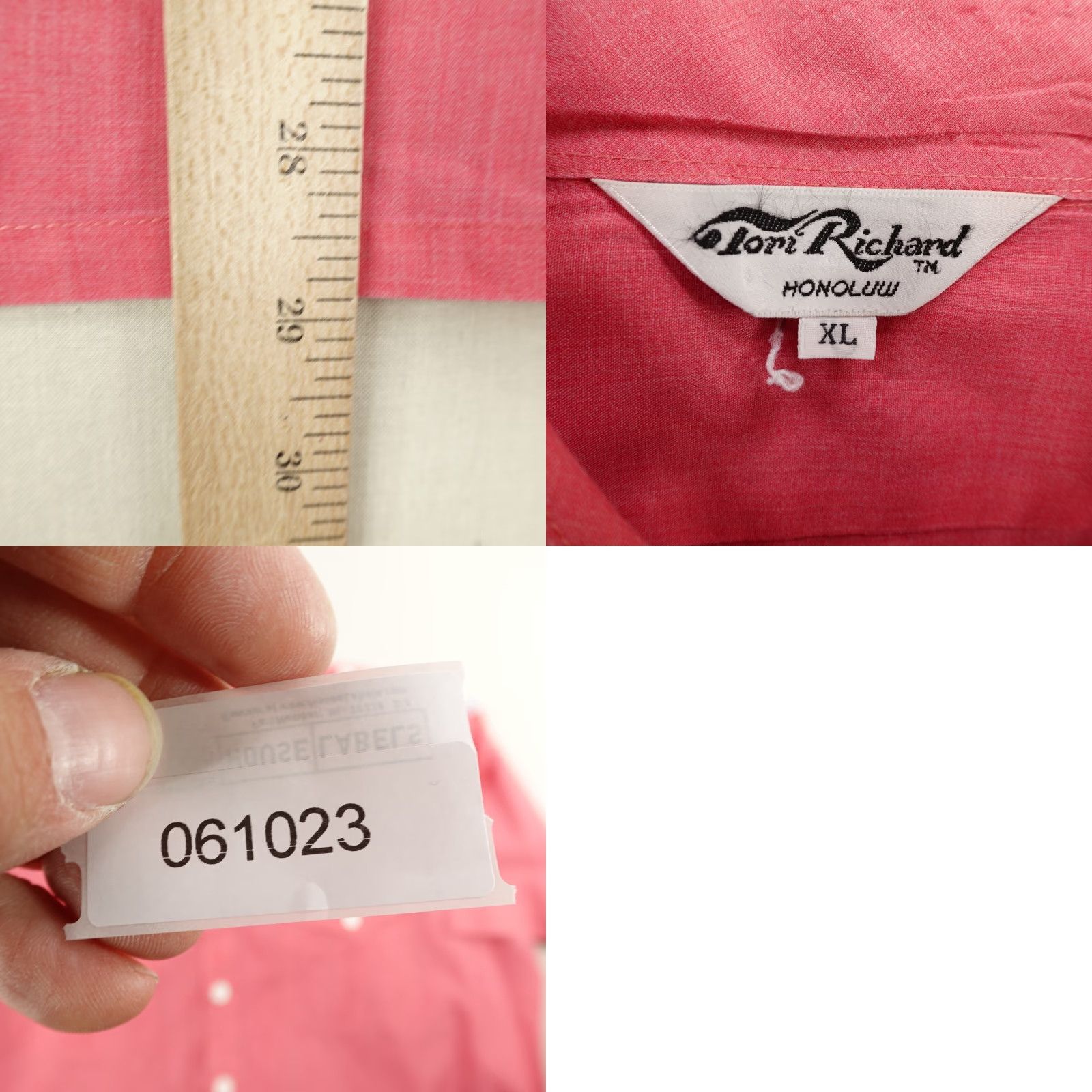 Tori Richard VINTAGE Tori Richard Button-Up Shirt Men XL Pink Hawaiian Tropical 70s Beach Size US XL / EU 56 / 4 - 8 Thumbnail