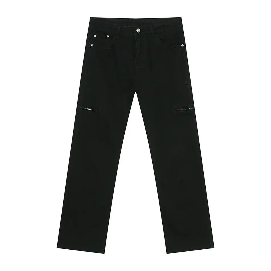 Japanese Brand Retro loose zipper casual jeans Size US 32 / EU 48 - 5 Thumbnail
