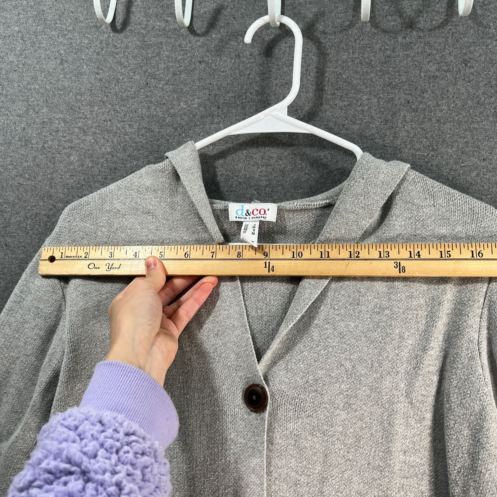 Denim & Co. Denim & Co. Regular Hooded Jacquard Sweater Cardigan Small Size S / US 4 / IT 40 - 4 Thumbnail