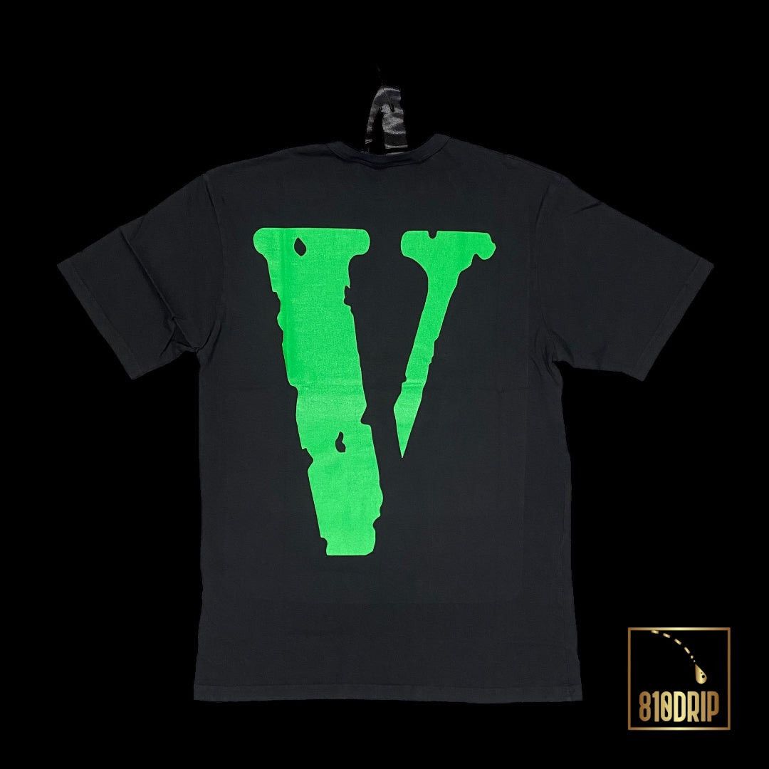 Vlone Vlone Green Friends Tee Black (M) Size US M / EU 48-50 / 2 - 2 Thumbnail
