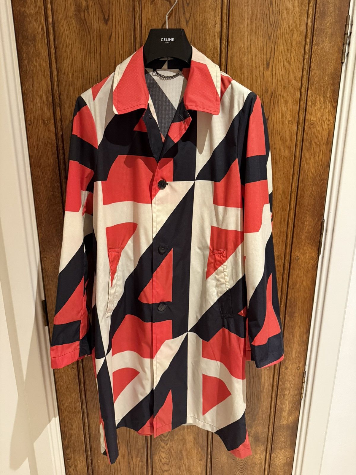Dries Van Noten SS22 Dries Van Noten Geometric Antwerp long coat jacket Size US M / EU 48-50 / 2 - 6 Thumbnail