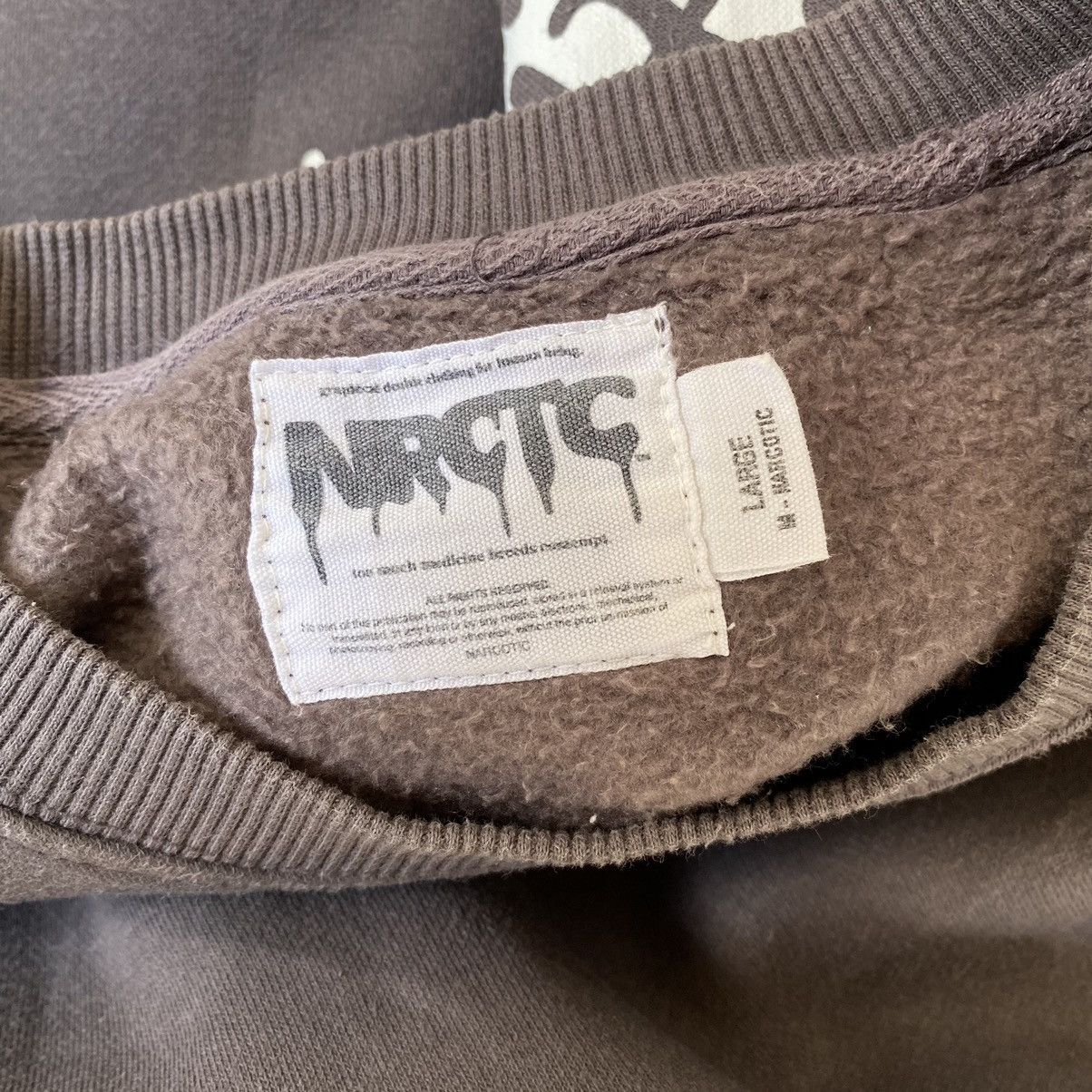 Vintage Vintage Narcotic Come Death Graphich Sweatshirt Size US L / EU 52-54 / 3 - 9 Thumbnail