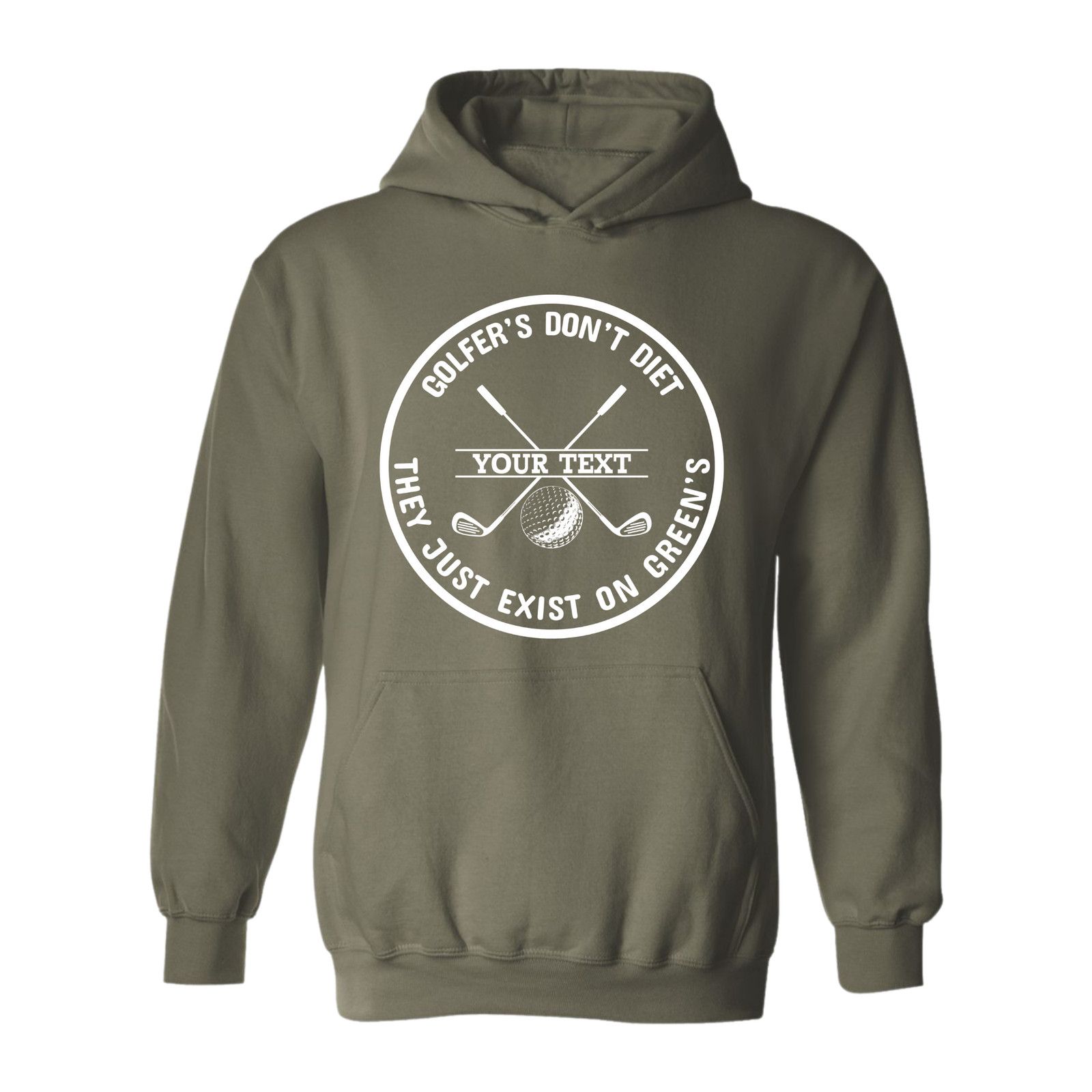 & Other Stories Golf Hoodie Golfers Dont Diet Personalized Name Clubs Ball Size US L / EU 52-54 / 3 - 11 Thumbnail