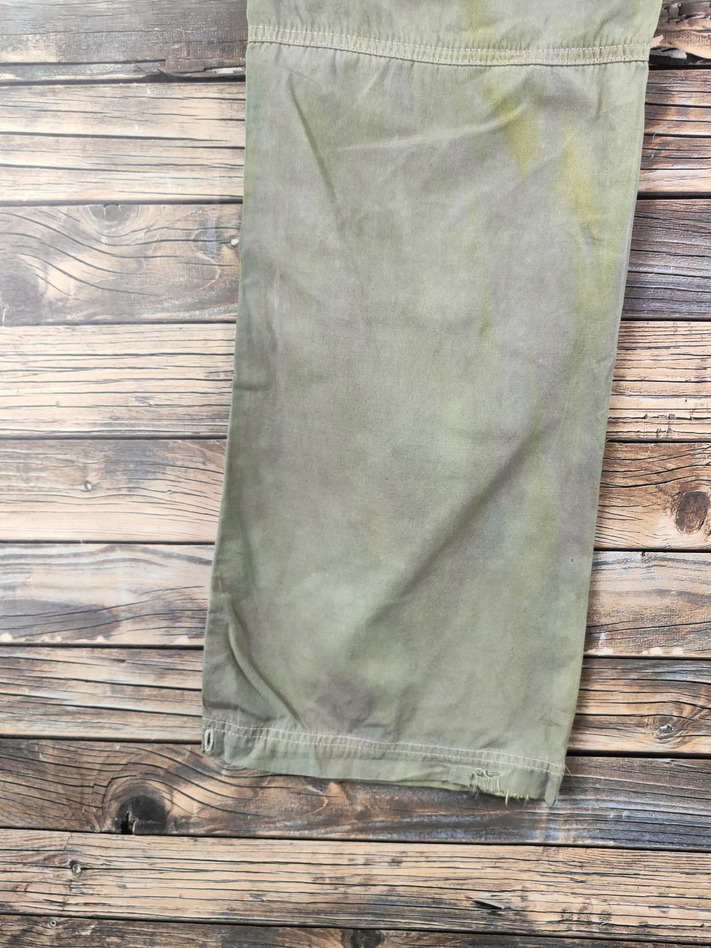 Aeropostale DL Aeropostale Green Faded Multipocket Cargo Pants #46-359 Size 28" / US 6 / IT 42 - 9 Thumbnail