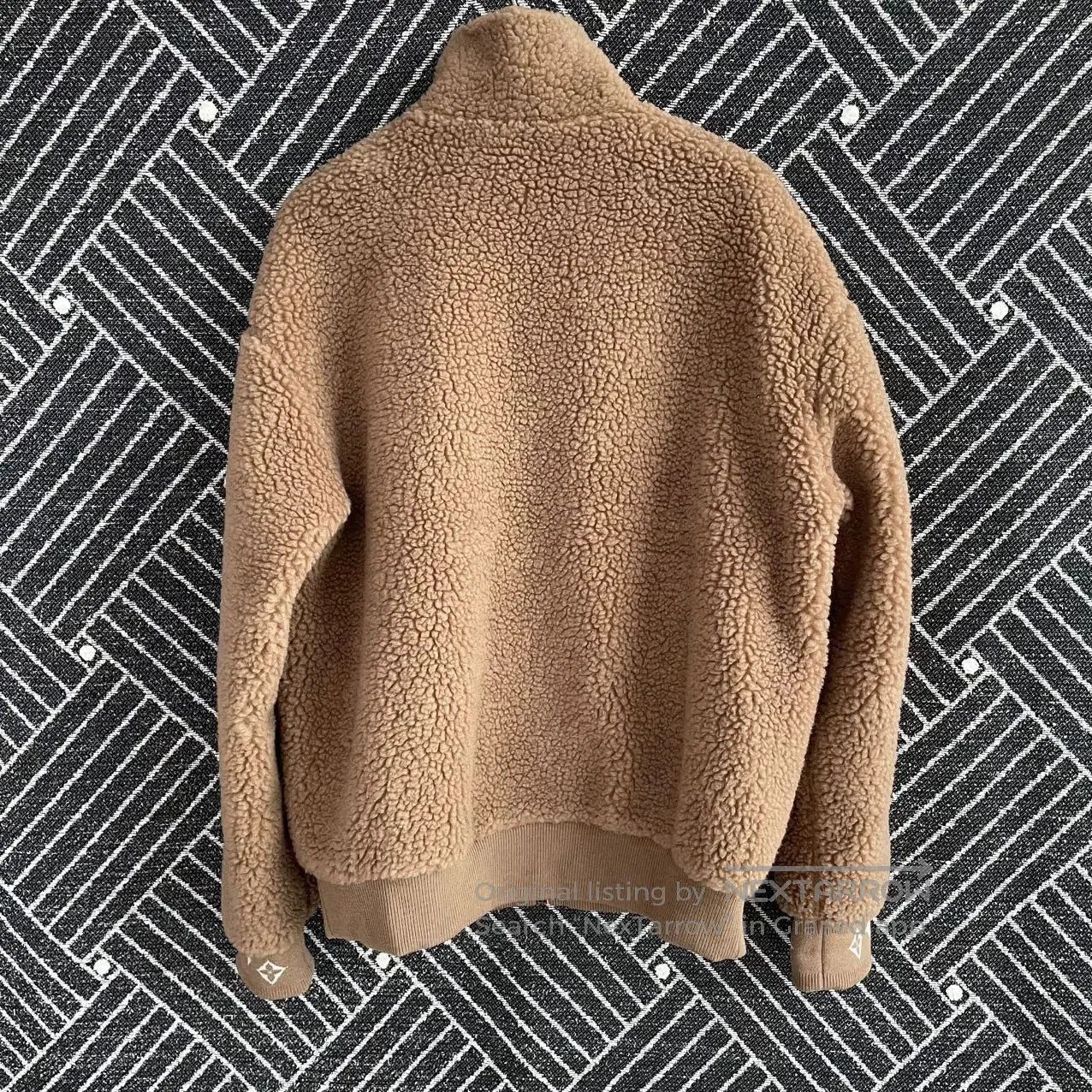 Louis Vuitton Brown Fuzzy Zip-Up Jacket Size M. Size US M / EU 48-50 / 2 - 2 Thumbnail