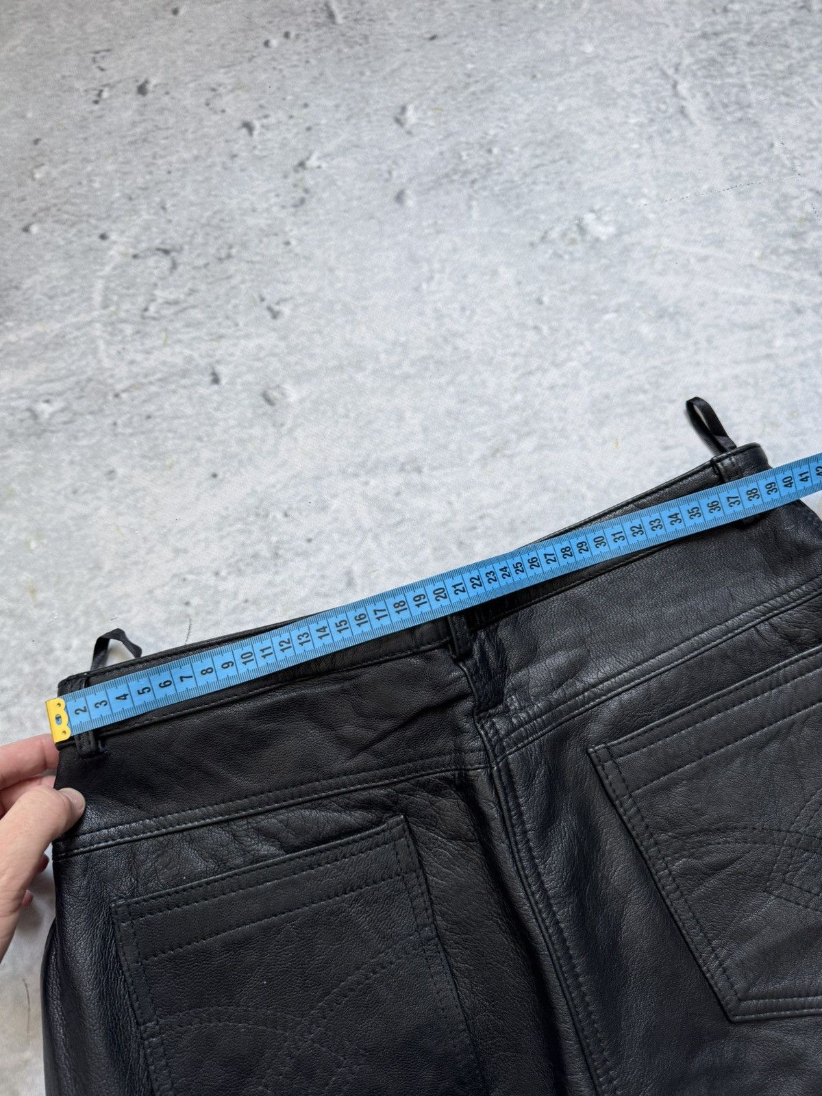 Vintage 🤳Awesome 100% leather pants Moto style Luxury Size US 42 / EU 58 - 7 Thumbnail