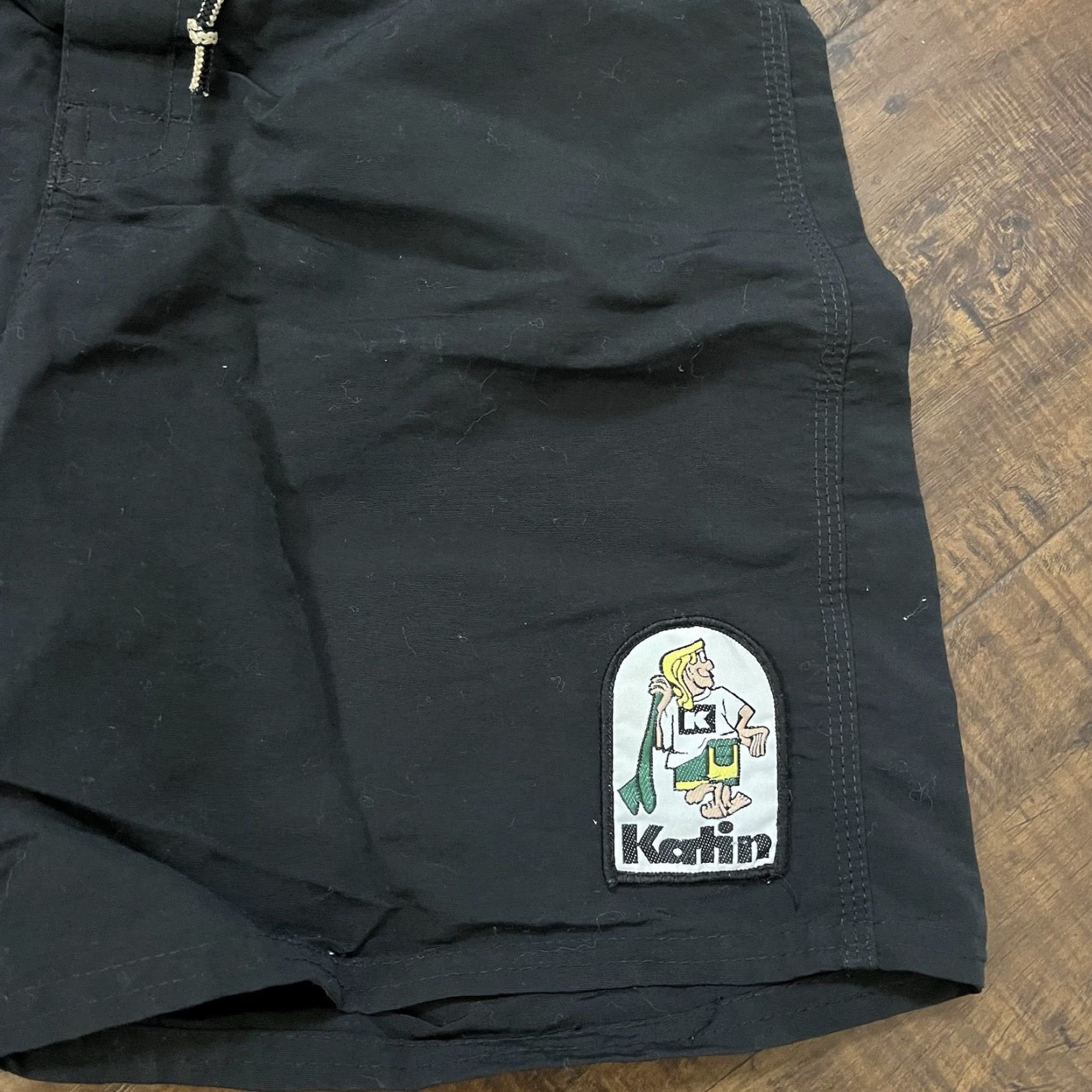 Katin VINTAGE Katin Surf Trunks Shorts Men Size 26 Black Boardshorts 80s Beach Quick Dry Size US 26 / EU 42 - 3 Thumbnail