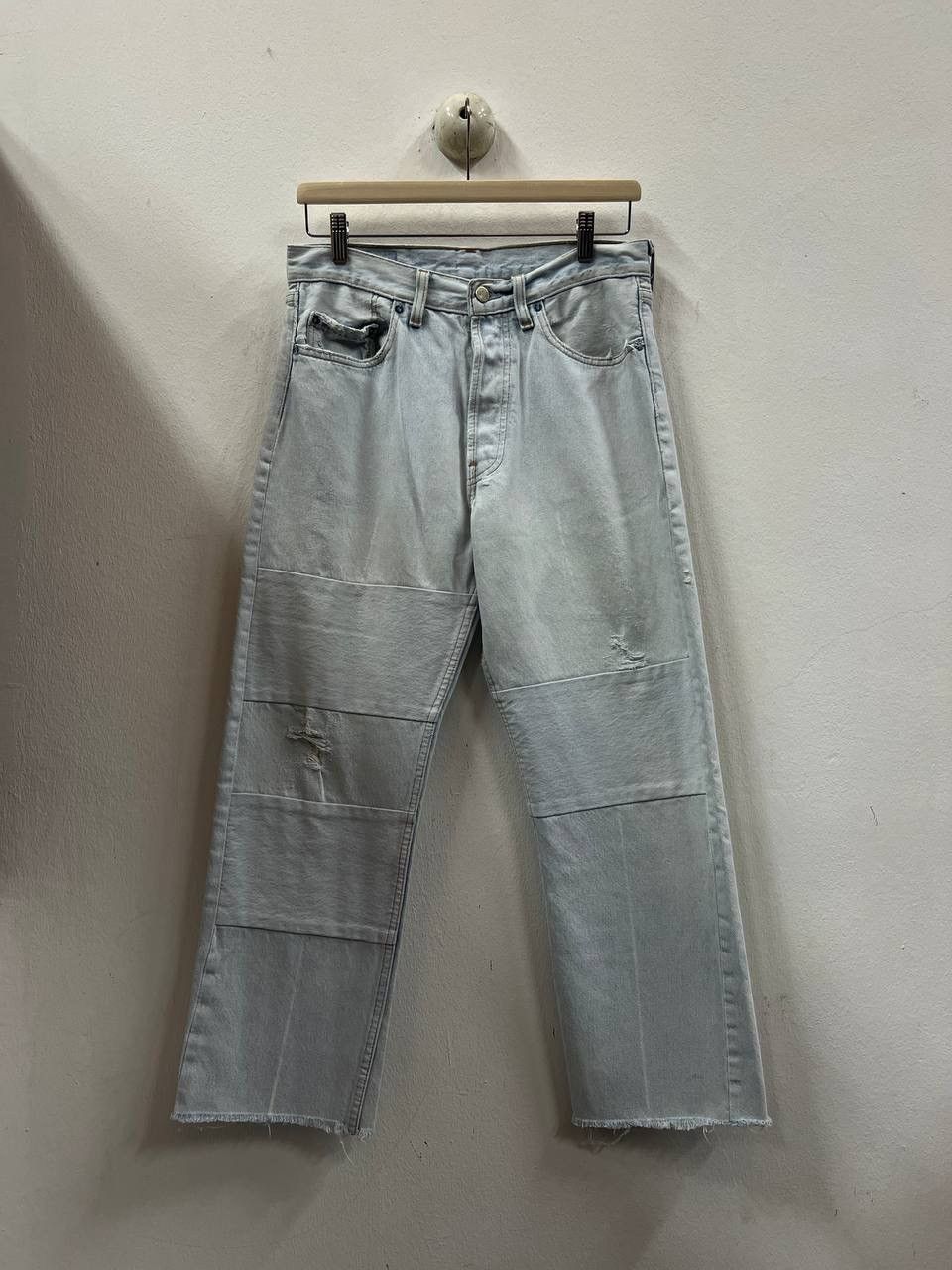 Maison Margiela AW00 Maison Martin Margiela Artisanal Reworked Patched Denim Size US 30 / EU 46 - 3 Thumbnail