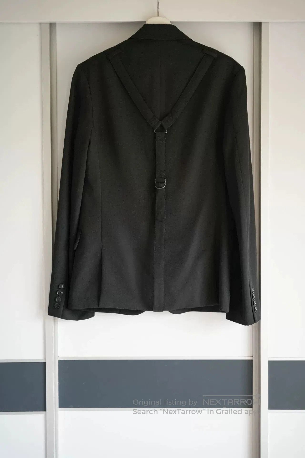 Yohji Yamamoto Yohji Yamamoto Black Wool Suit Jacket. Size US M / EU 48-50 / 2 - 2 Thumbnail