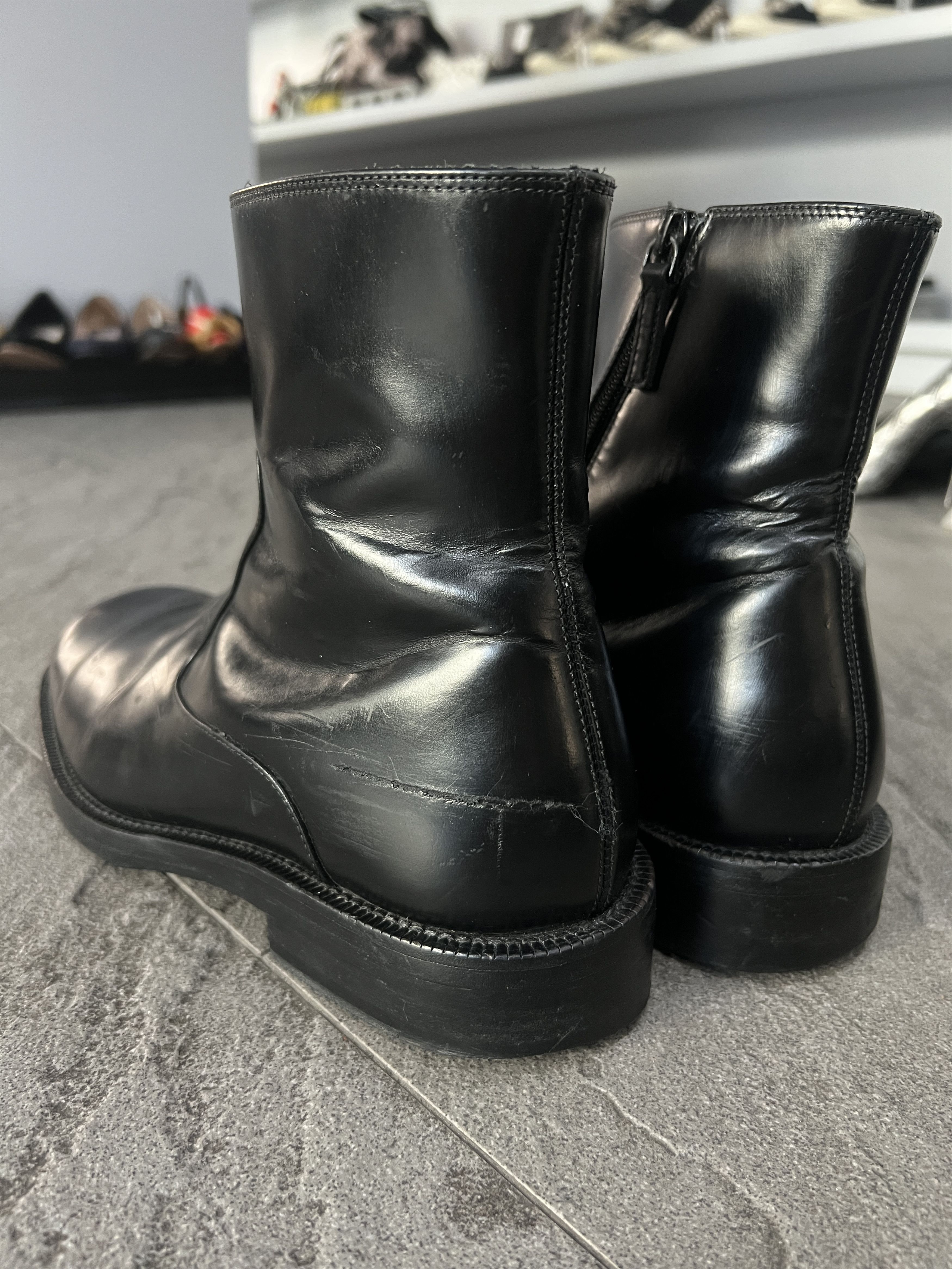 Balenciaga Balenciaga Leather Zip Boots Black EU41 Made Italy Size US 8 / EU 41 - 6 Thumbnail