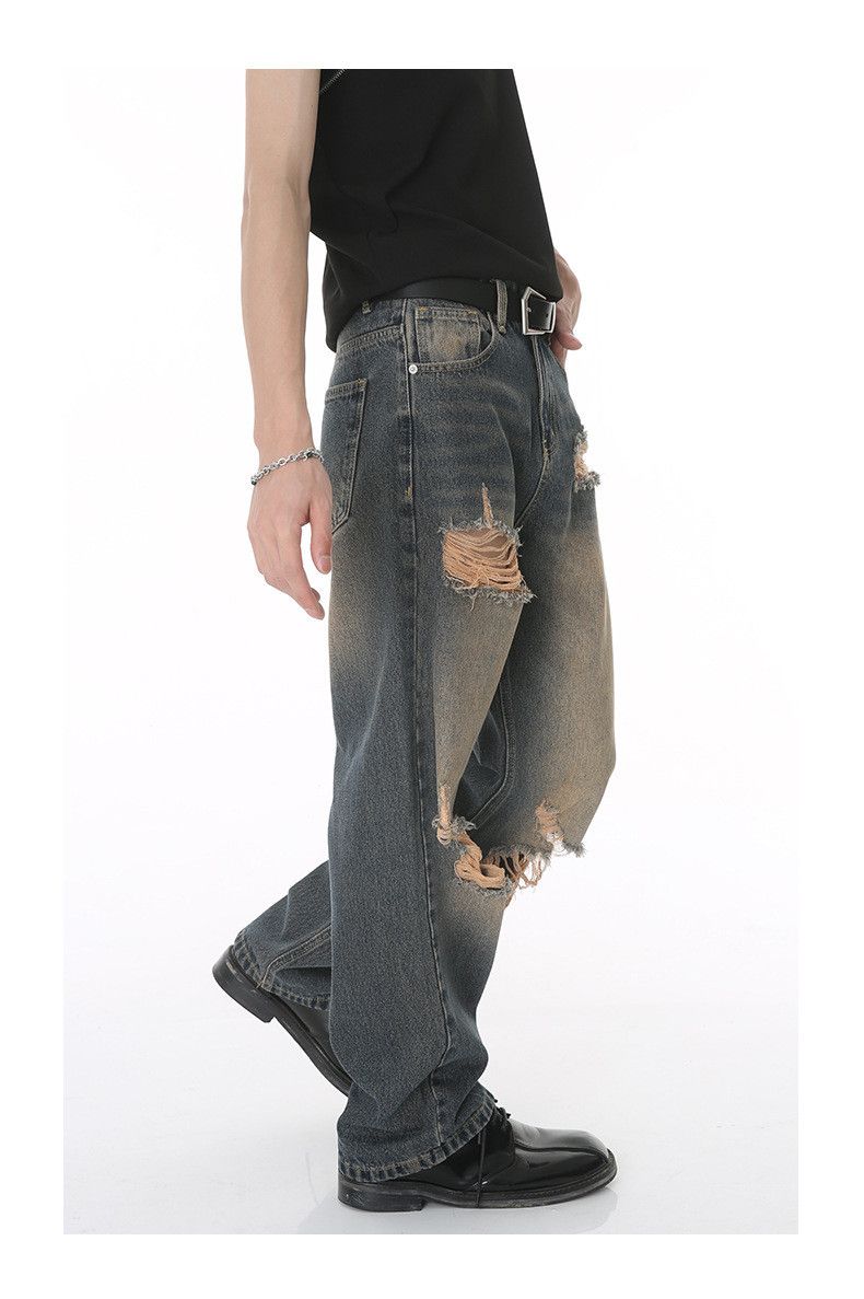 Vintage Japanese-Style Retro Classic Distressed Hip-Hop Jeans Size US 32 / EU 48 - 3 Thumbnail