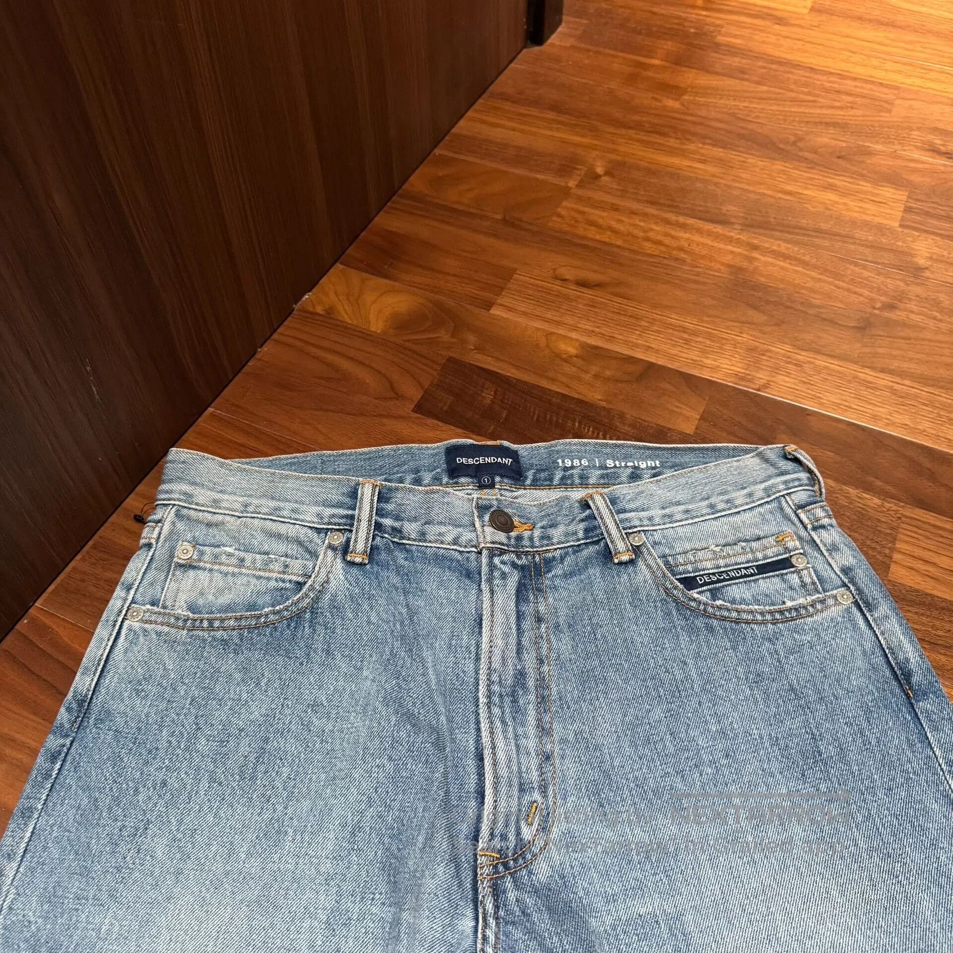 Descendant DESCENDANT 1986 Straight Blue Denim Jeans. Size US 28 / EU 44 - 3 Thumbnail
