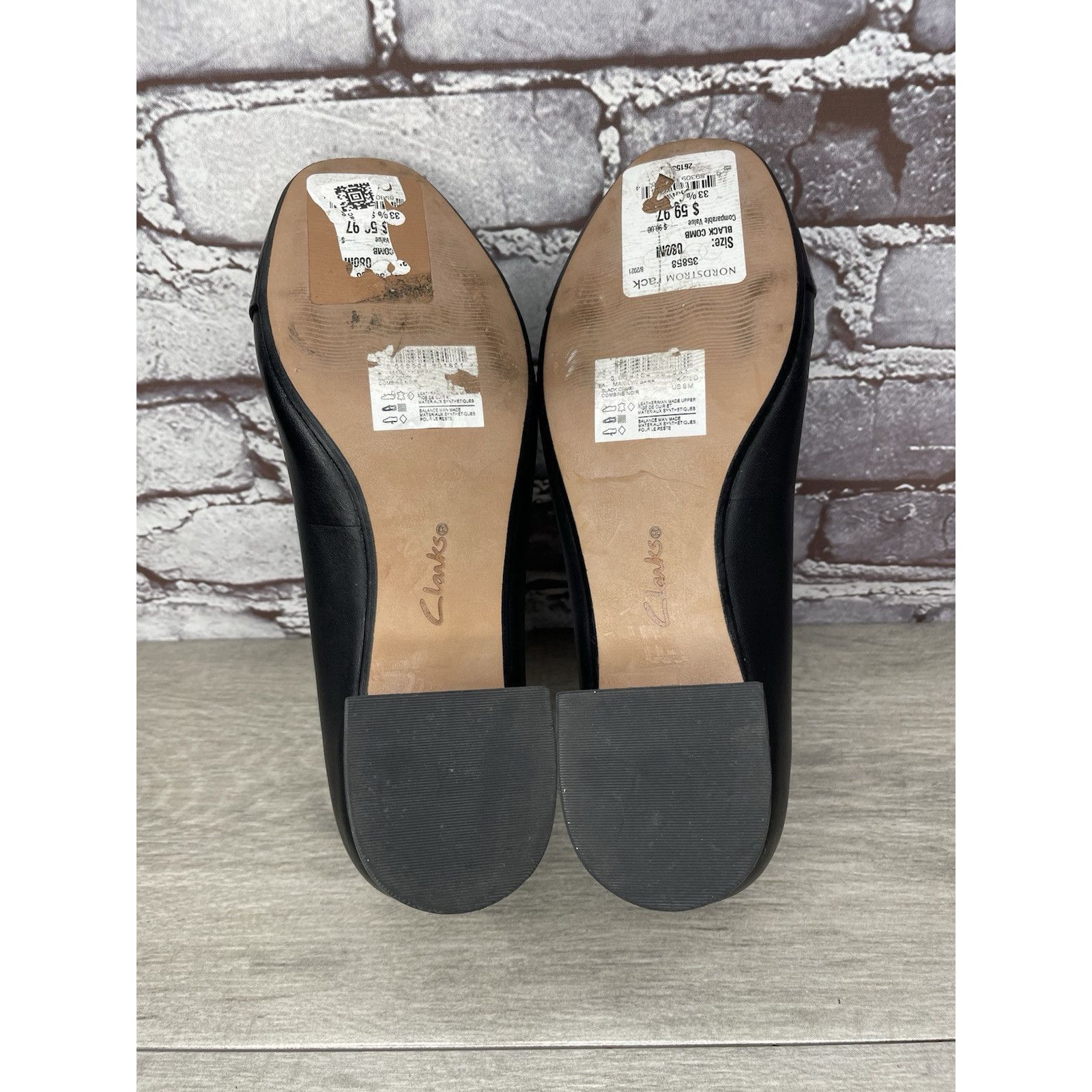 Clarks Clarks Marilyn Black Leather Patent Cap Toe Pump Heels Shoes Size US 8 / IT 38 - 19 Thumbnail