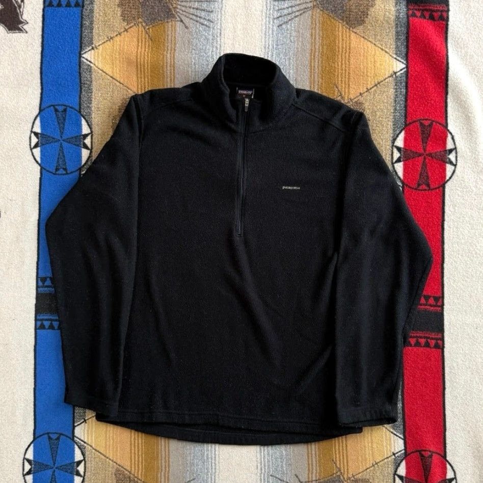 Patagonia VINTAGE Patagonia Capilene 1/4 Zip Fleece Pullover Mens M Black Pullover Outdoor Y2K 90s Hiking Fall Winter Spring Casual Workwear Size US M / EU 48-50 / 2 - 2 Thumbnail