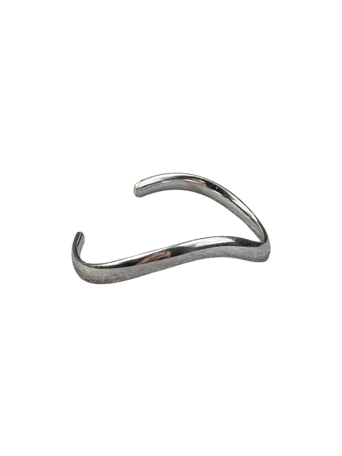 Japanese Brand 2000s JAPANESE MADE ASEMMETRICAL CURVE CUFF BRACELET Size ONE SIZE - 5 Thumbnail