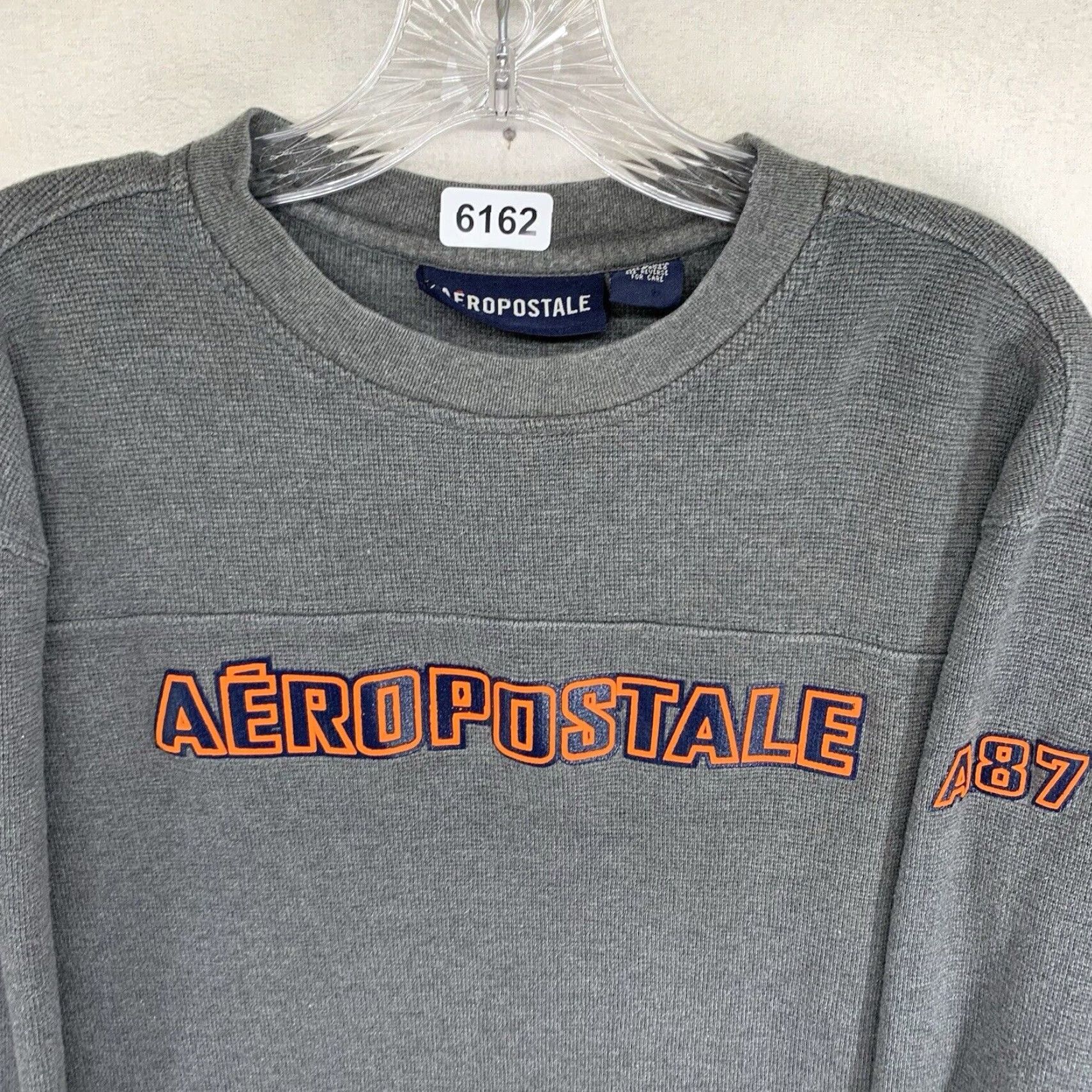 Aeropostale VINTAGE Aeropostale Thermal Shirt Men M Long Sleeve Crew Neck Gray Embroidered Logo Y2K Astro Boy Tommy Blue Classic Sports 2000s Size US M / EU 48-50 / 2 - 6 Thumbnail