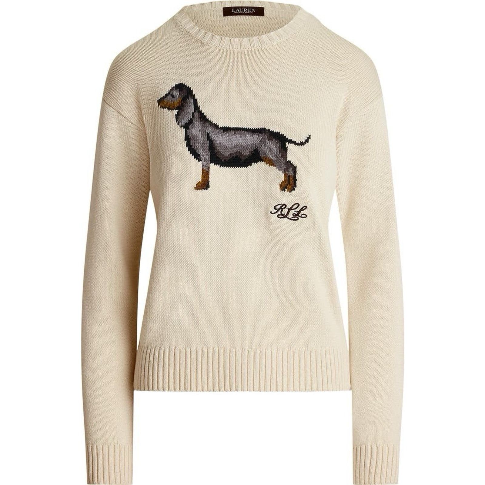 Polo Ralph Lauren NWT Ralph Lauren Intarsia Dachshund dog Cotton Sweater Size XS / US 0-2 / IT 36-38 - 11 Thumbnail