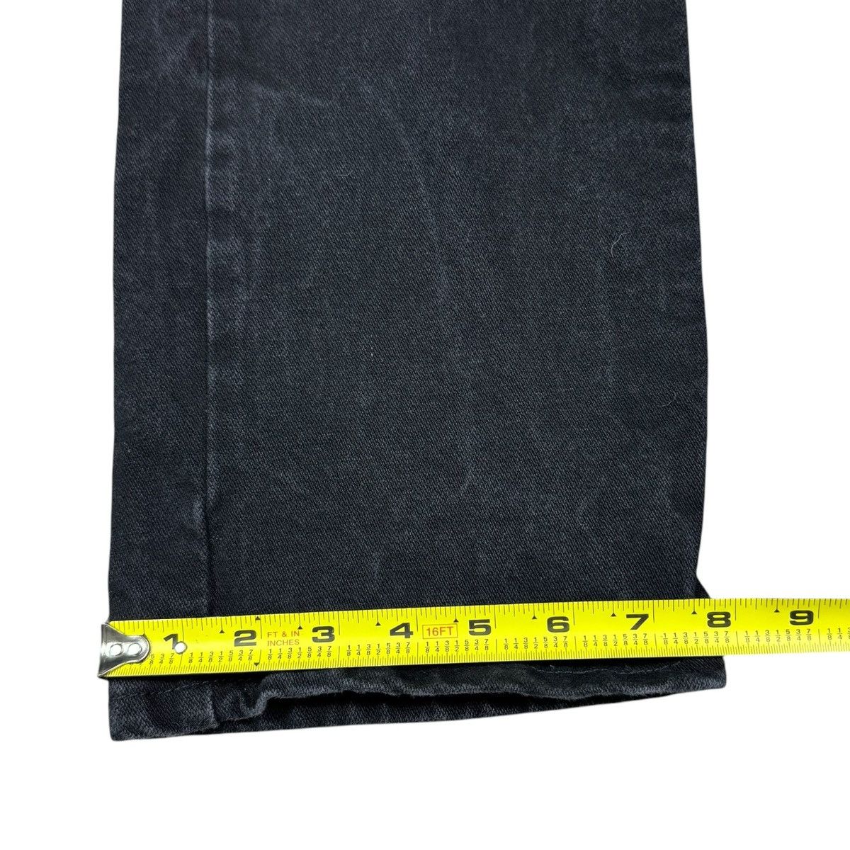 Wrangler Wrangler A102 Straight Leg Black Denim Jeans Men's 33x30 Size US 33 - 7 Thumbnail