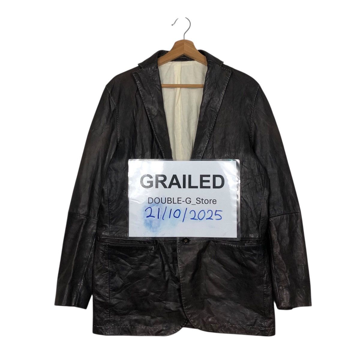 Japanese Brand 📌Vintage Biker Leather Jacket Male & Co. Issey Miyake Size US L / EU 52-54 / 3 - 1 Thumbnail