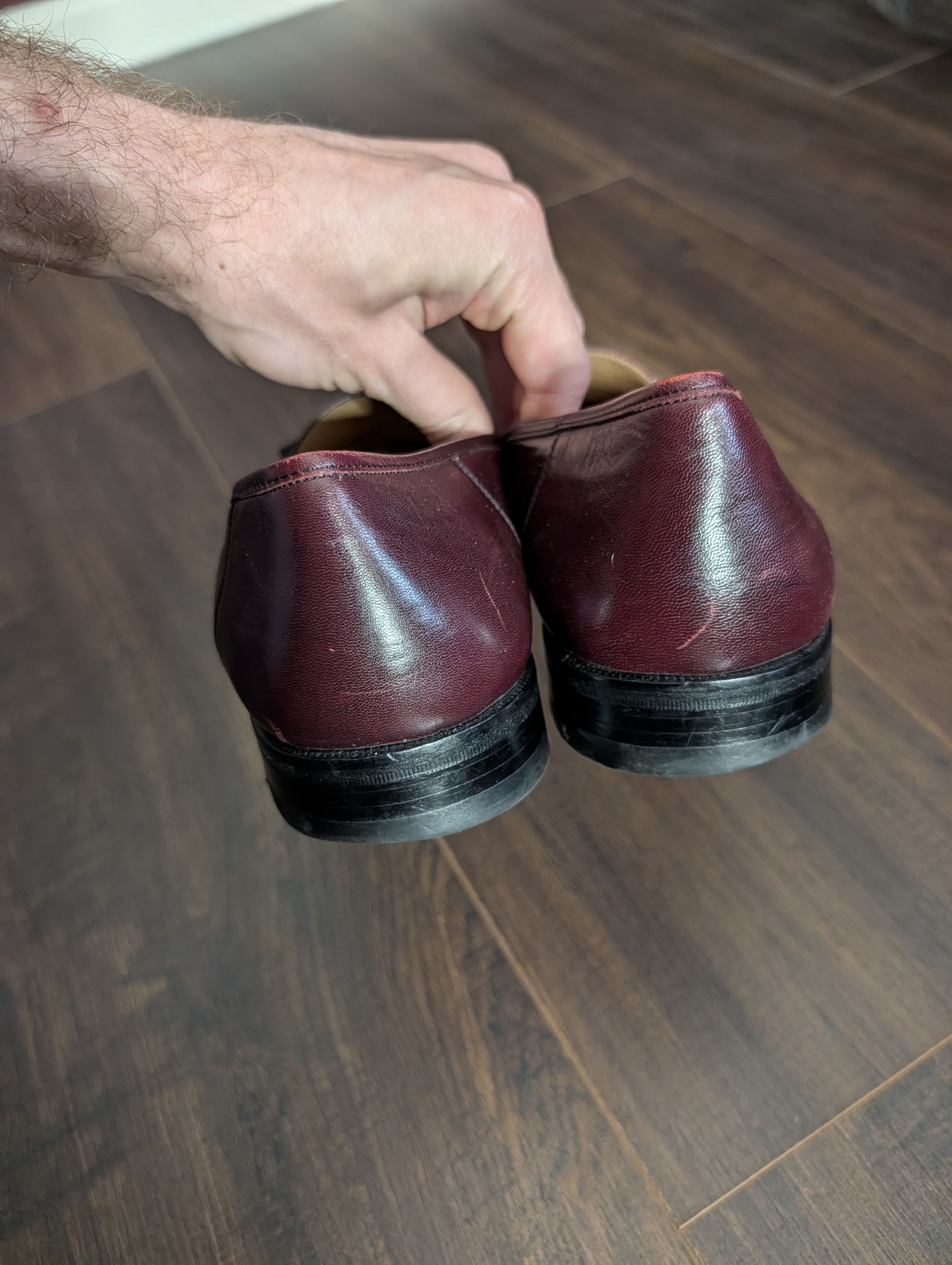 Magnanni Burgundy/Wine Leather Tassel Kiltie Loafers 11.5 Size US 11.5 / EU 44-45 - 7 Thumbnail