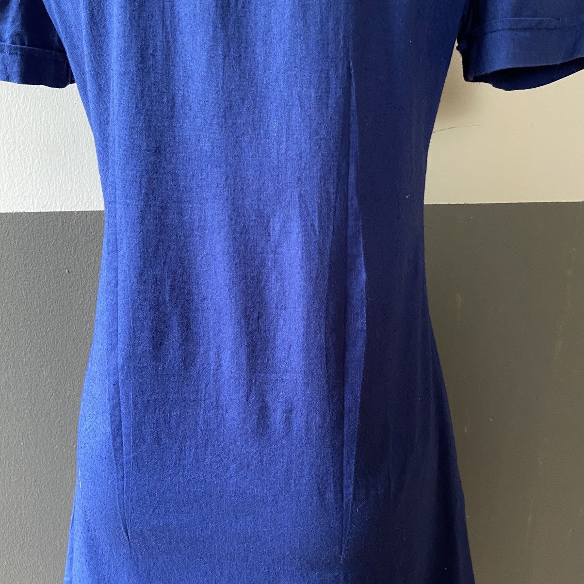 Isabel Marant ISABEL MARANT Royal Blue Short Sleeve Collared Dress Size M / US 6-8 / IT 42-44 - 20 Thumbnail