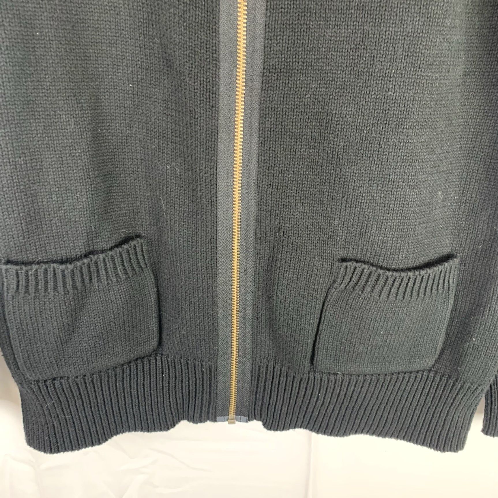 Pendleton VINTAGE Pendleton Cardigan Sweater Women M Black Pockets Full Zip 90s Size M / US 6-8 / IT 42-44 - 2 Thumbnail