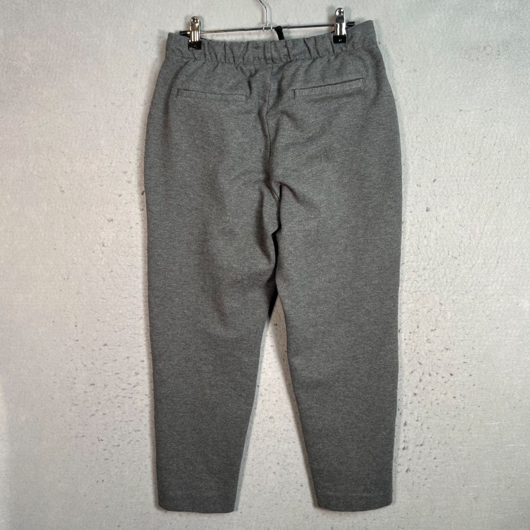 Everlane Everlane Womens Pants, Trousers, Stretch Cotton Modal, Gray, Size S, Ankle, High Rise, Flat Front, Inseam 25in, tapered, Regular, Womens Size 28" / US 6 / IT 42 - 2 Thumbnail