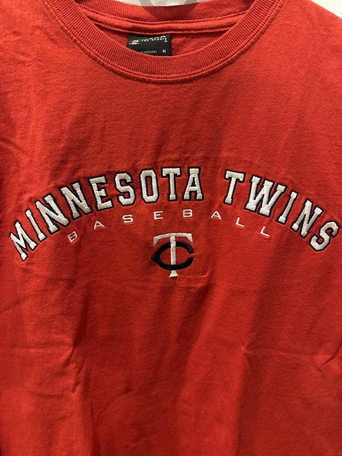 MLB Minnesota Twins Baseball Embroidered Logo Tee Red Size US M / EU 48-50 / 2 - 3 Thumbnail