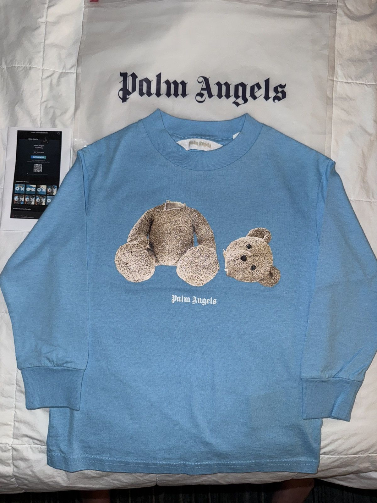 Palm Angels Palm Angels Youth 4 “Broken Teddy Bear” L/S T-Shirt Tee kill Size US XXS / EU 40 - 10 Thumbnail