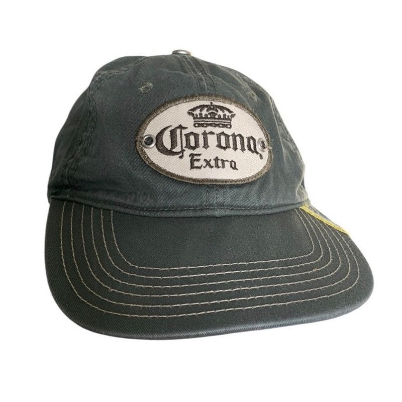 Other Corona Extra Army Green Cap Adjustable Vented Hat Relax Size ONE SIZE - 1 Thumbnail