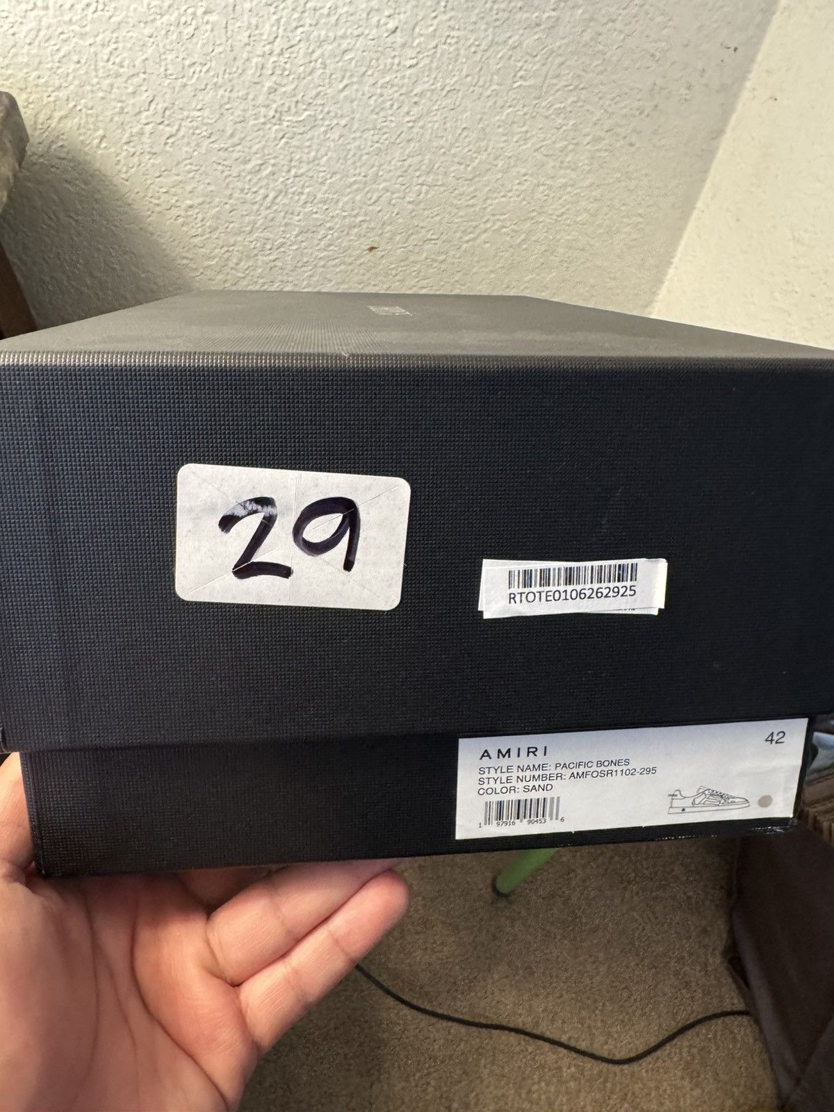 Amiri AMIRI Pacific Bones Low Top Sneaker ‘Sand’ Size 9.5M Size US 9.5 / EU 42-43 - 10 Thumbnail