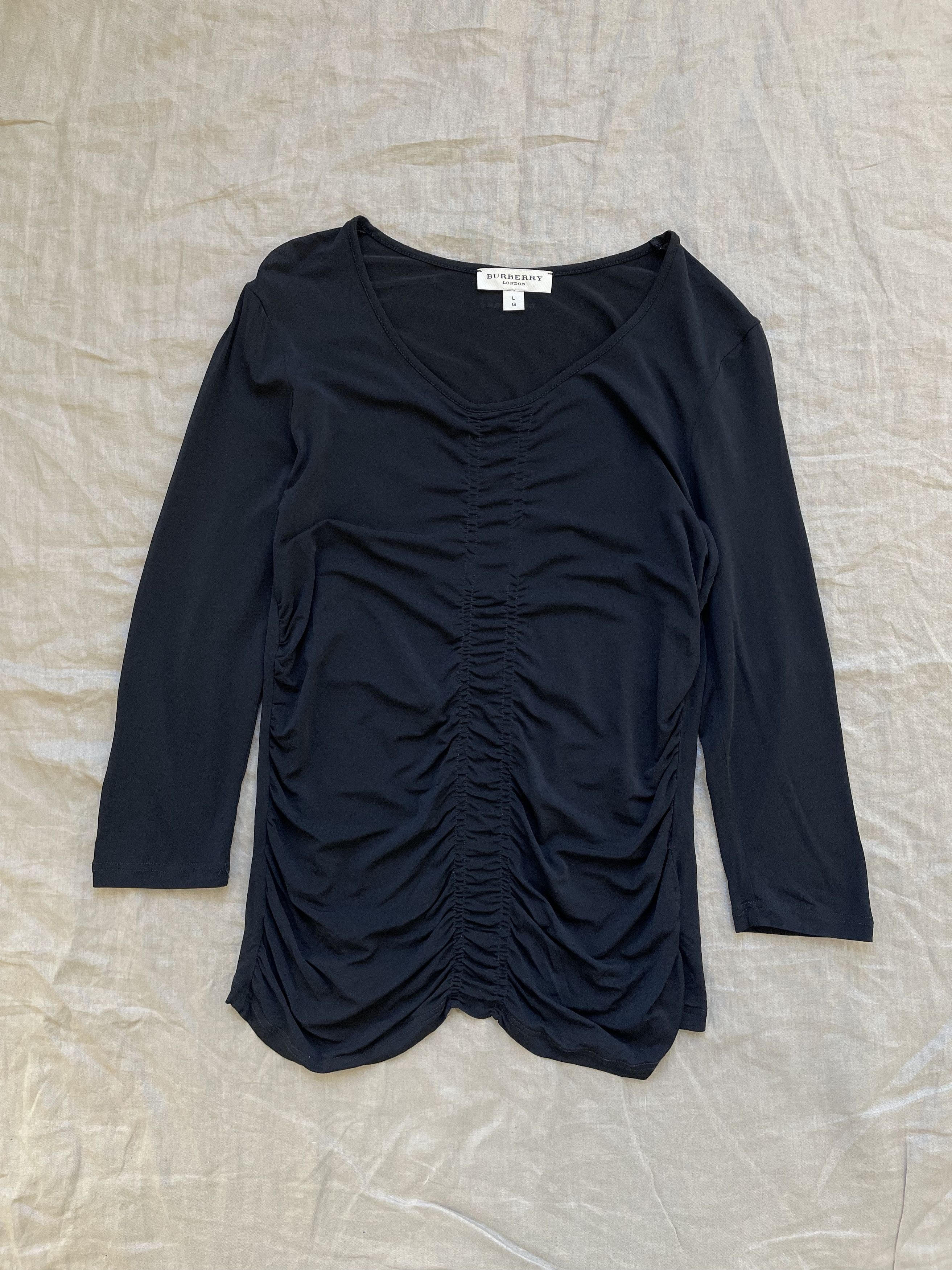 Burberry Burberry London Long Sleeve Top Shirt Blouse 6440AC Size L / US 10 / IT 46 - 1 Thumbnail