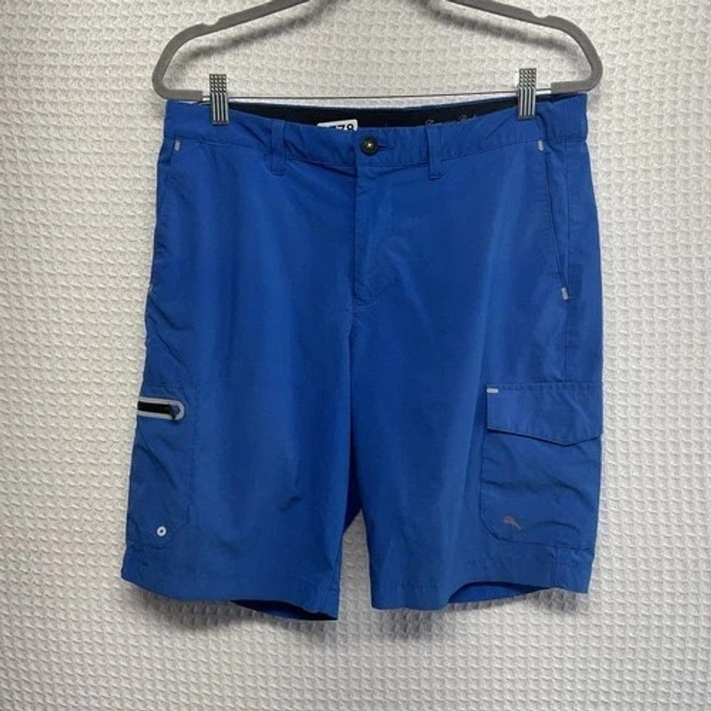 Tommy Bahama Tommy Bahama IslandZone UPF30 Blue Cargo Shorts Men 33 Size US 33 - 8 Thumbnail