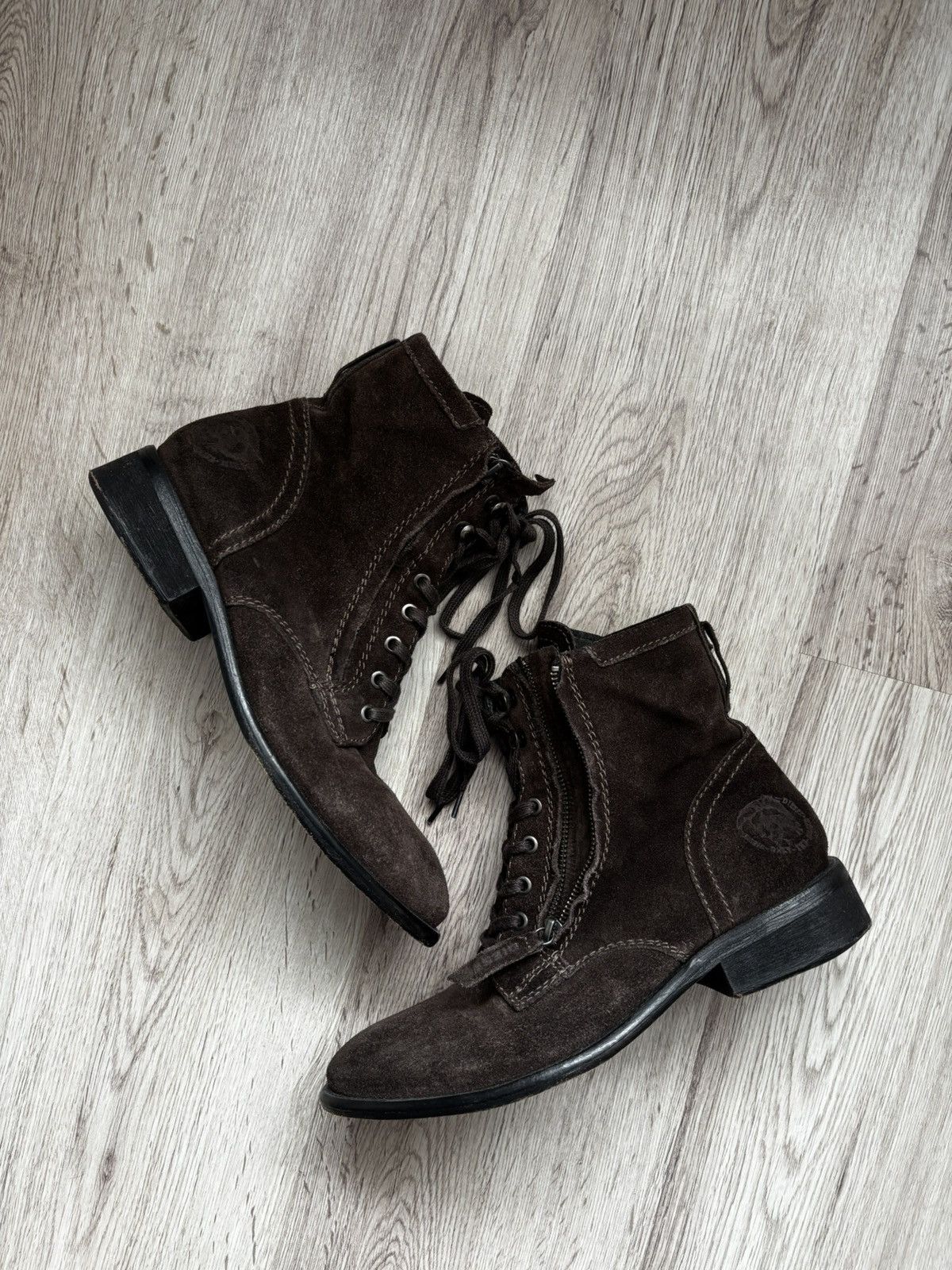 Diesel Diesel Suede Ankle Boots Brown Men’s EU 42 Lace Up Zip Size US 8.5 / EU 41-42 - 1 Thumbnail