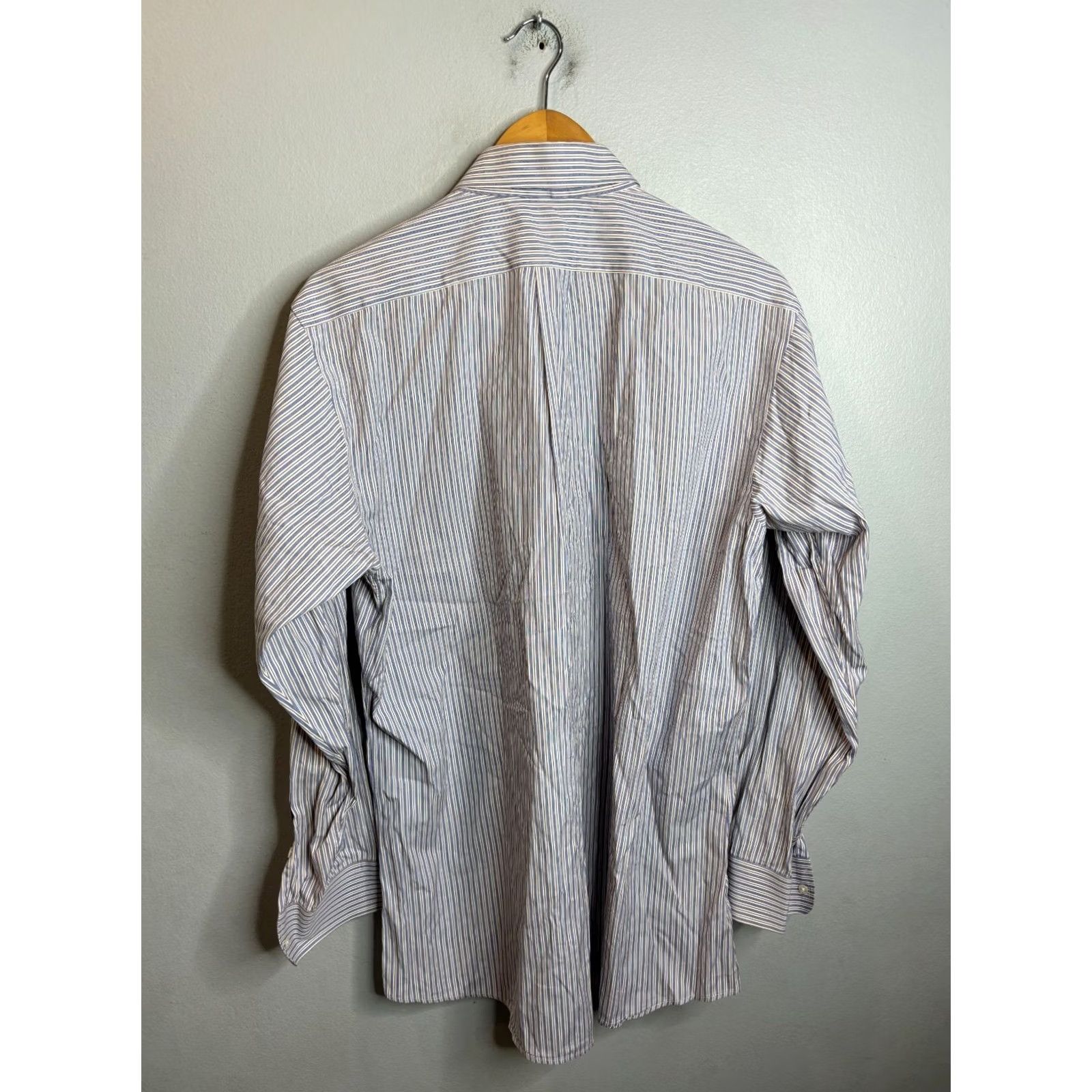 Vintage Gitman Bros Shirt Button Down Long Sleeve 17.5 USA Pinstripe 952 Size US XXL / EU 58 / 5 - 5 Thumbnail
