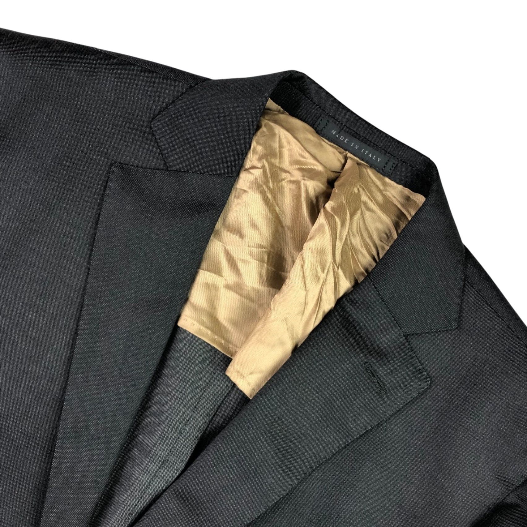 Vintage Ledbury Blazer Mens Wool 2-Button Jacket Gray Regular 40 US | Italy 50 EU Notch Lapel Double-Vented Vintage? Size 40R - 2 Thumbnail