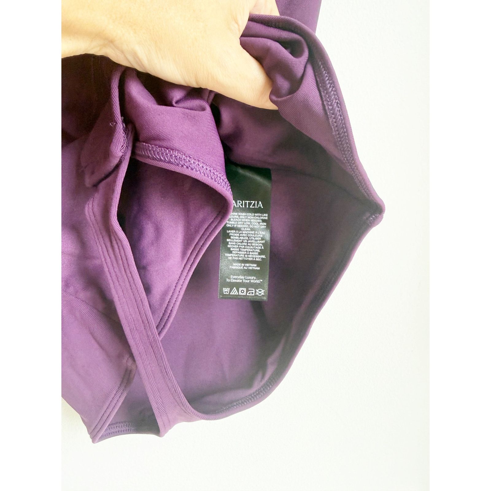 Aritzia NEW Aritzia Contour Esteem Square Neck Bodysuit Top Purple M Size M / US 6-8 / IT 42-44 - 8 Thumbnail