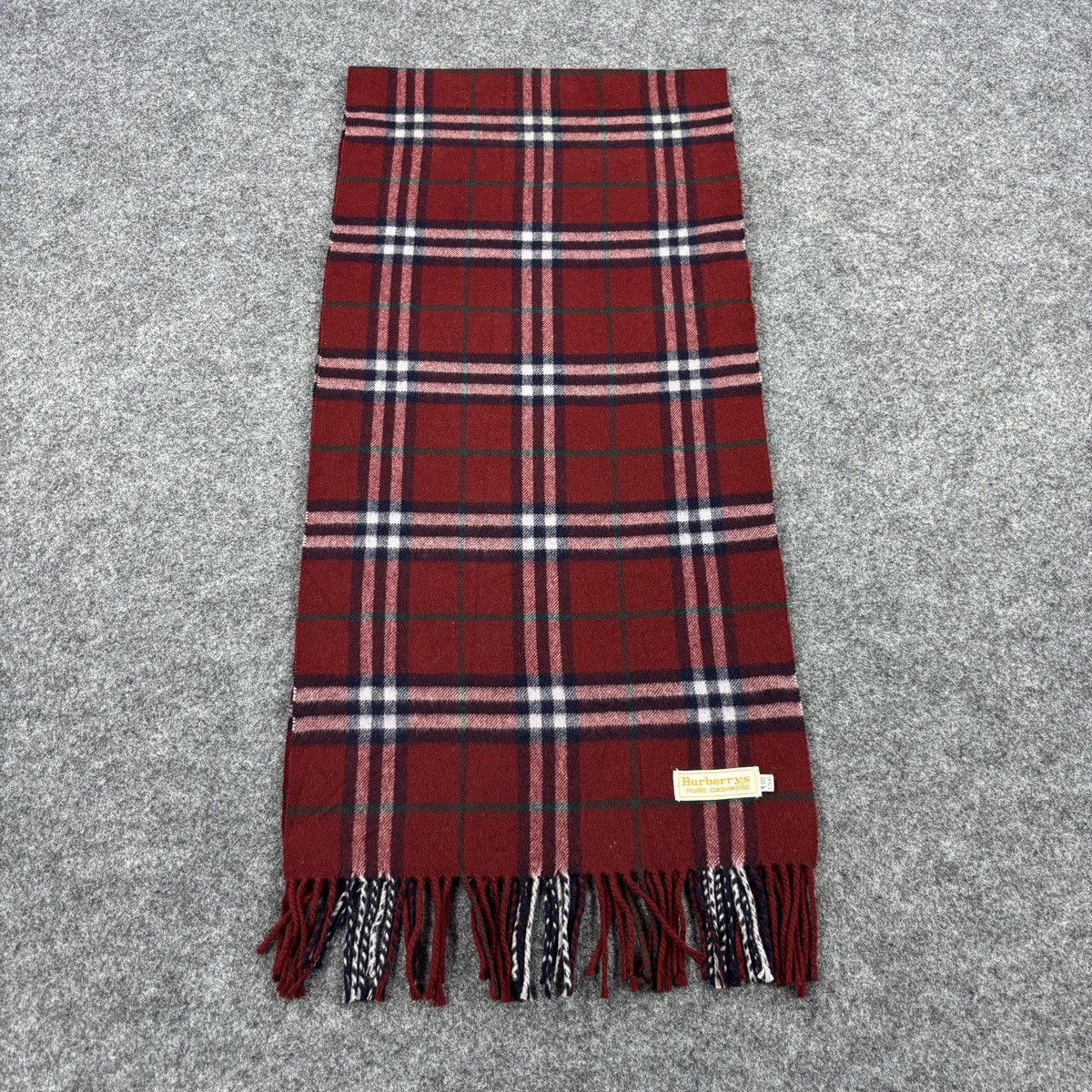 Burberry × Vintage Burberry Scarf # D701 # Muffler # Neckwear Size ONE SIZE - 4 Thumbnail