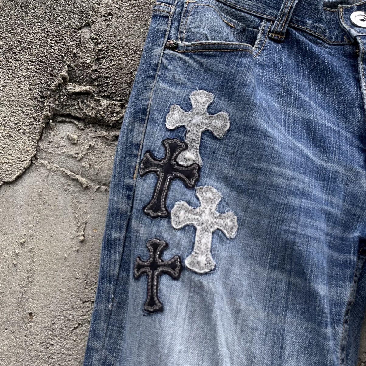 If Six Was Nine Red peppers distressed pants like a chrome hearts Size US 34 / EU 50 - 6 Thumbnail