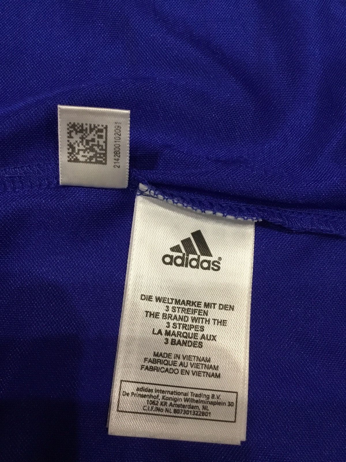 Adidas FRANCE NATIONAL TEAM 2006-2007 HOME ADIDAS TRAINING SHIRT Size US L / EU 52-54 / 3 - 7 Thumbnail