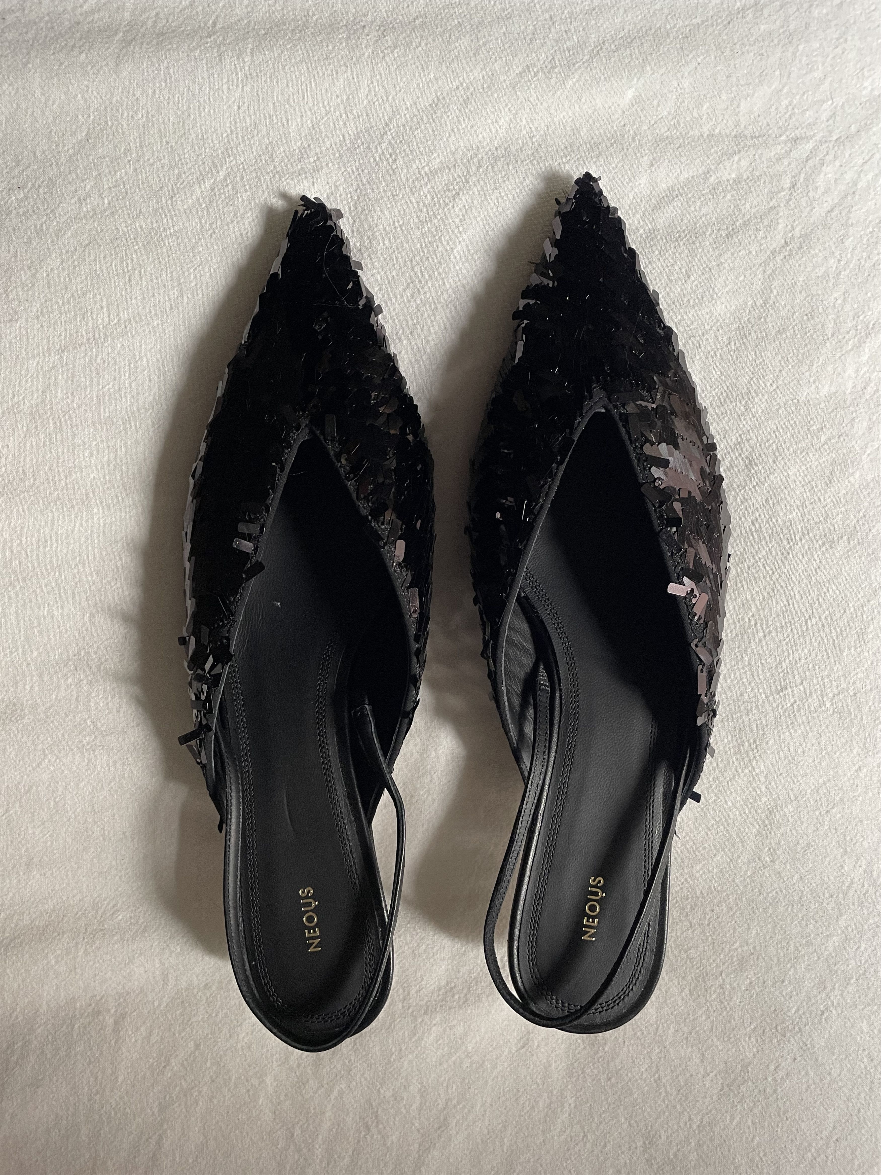 Neous Sequin Mules - Main Image