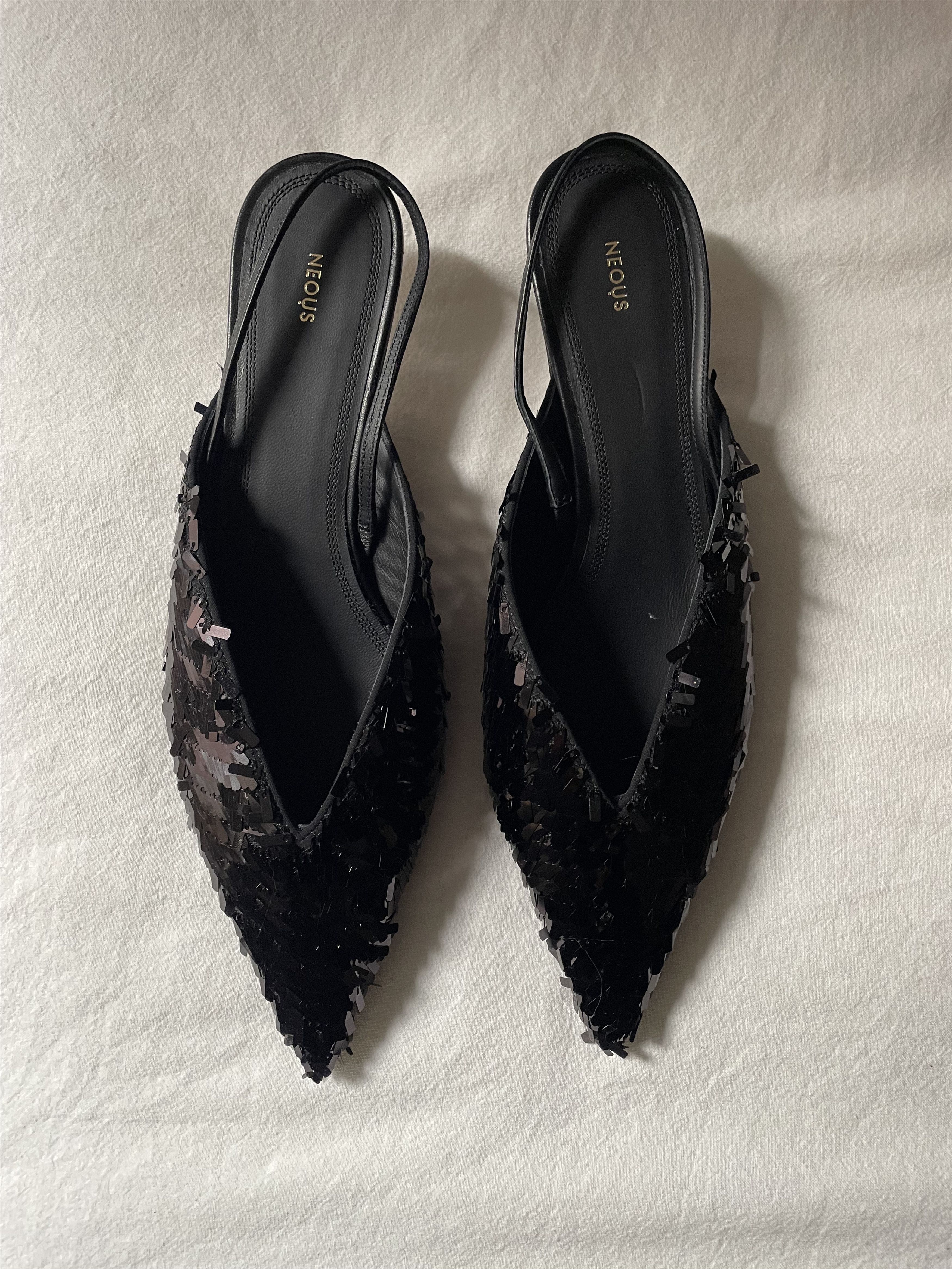 NEOUS Neous Sequin Mules Size US 7 / IT 37 - 1 Thumbnail