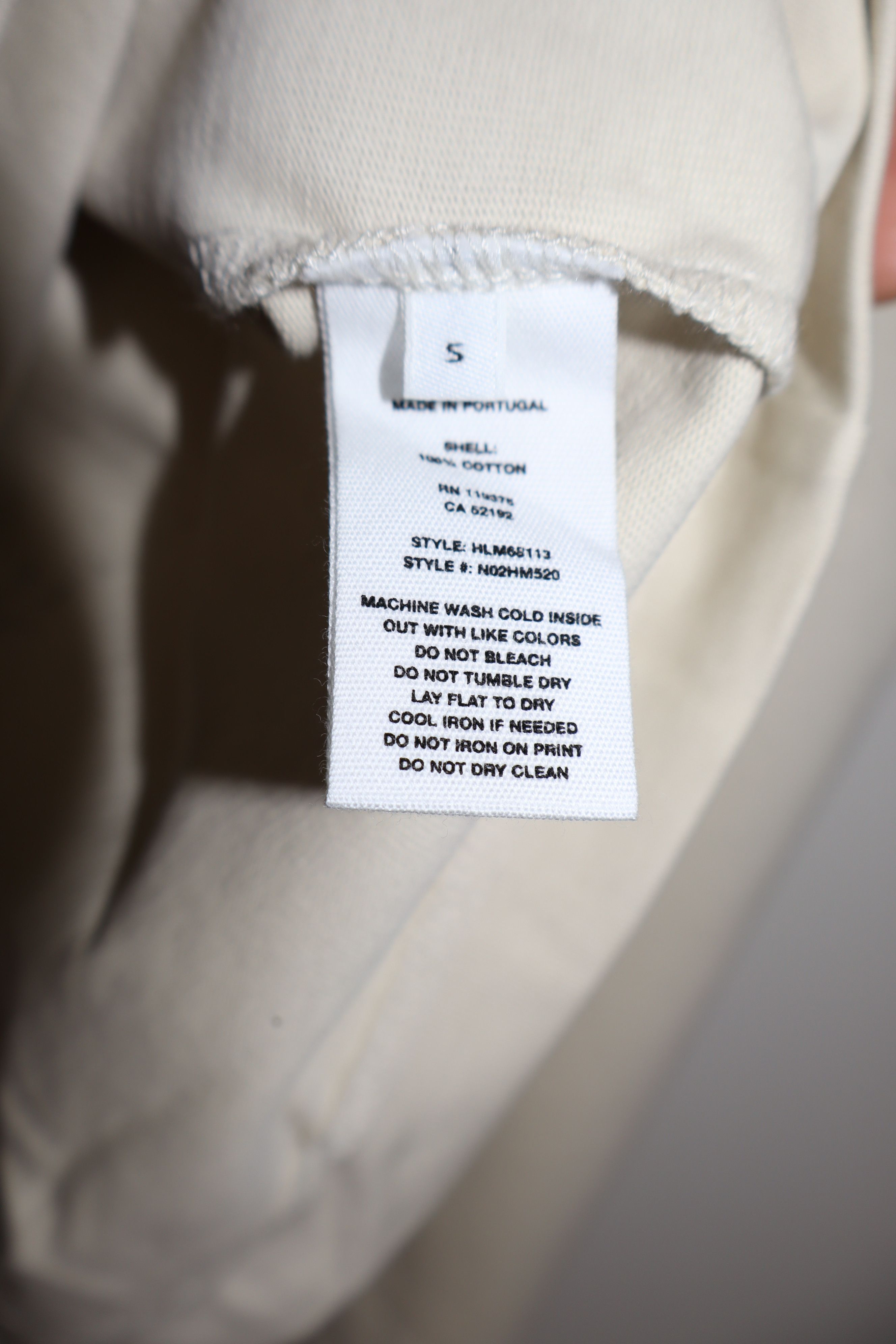 Helmut Lang Label print t-shirt Size US S / EU 44-46 / 1 - 12 Thumbnail