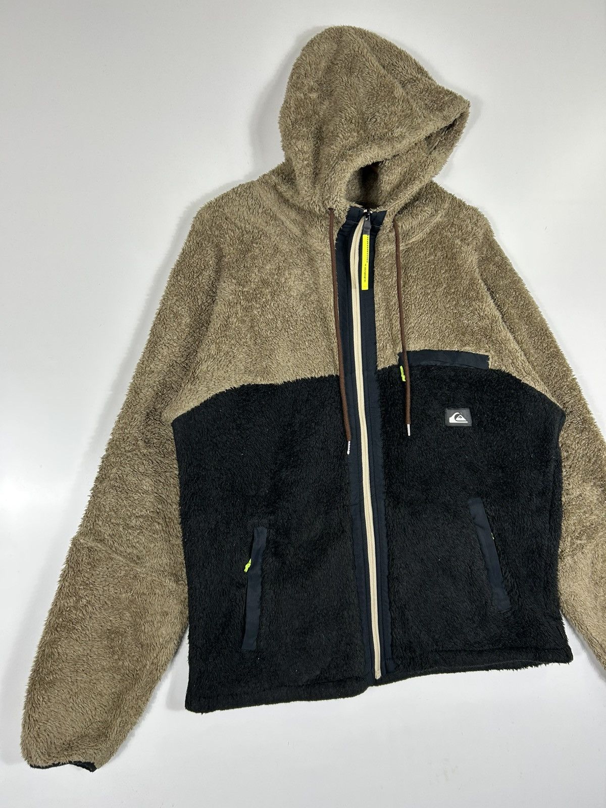 Quiksilver Vintage Quiksilver Colour block Hoodie Tech Fleece Jacket Size US L / EU 52-54 / 3 - 2 Thumbnail