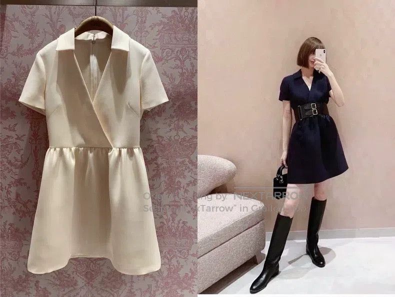 Dior Dior Nude pink silk dress Size XXS / US 00 / IT 34 - 6 Thumbnail