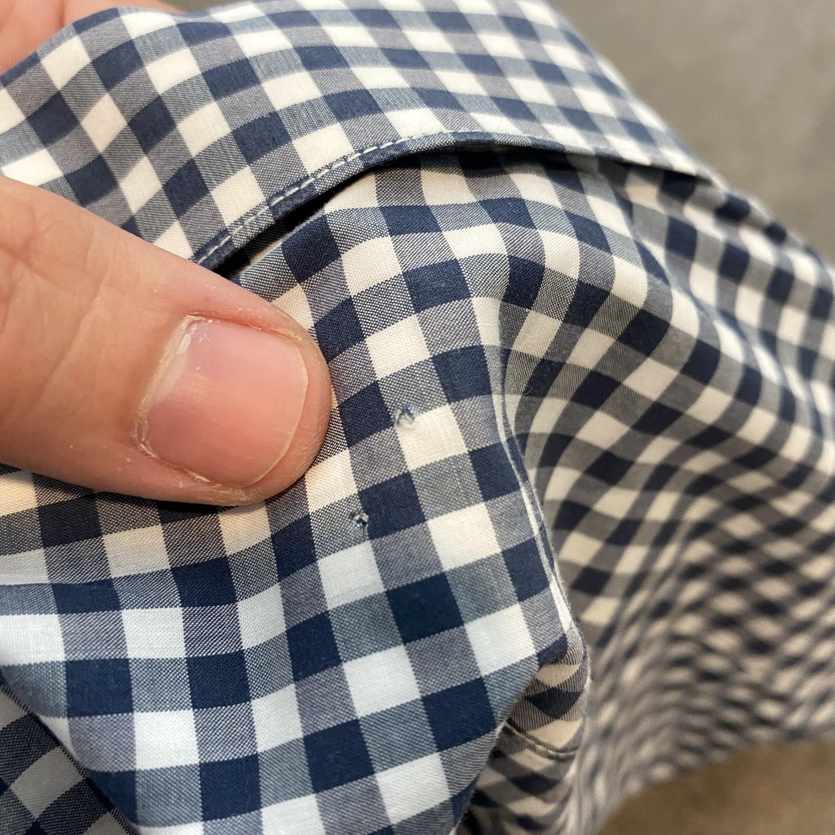 Theory Theory Shirt Mens Small Navy Gingham Short Sleeve Button-Down PS Zack G934747 Size US S / EU 44-46 / 1 - 7 Thumbnail